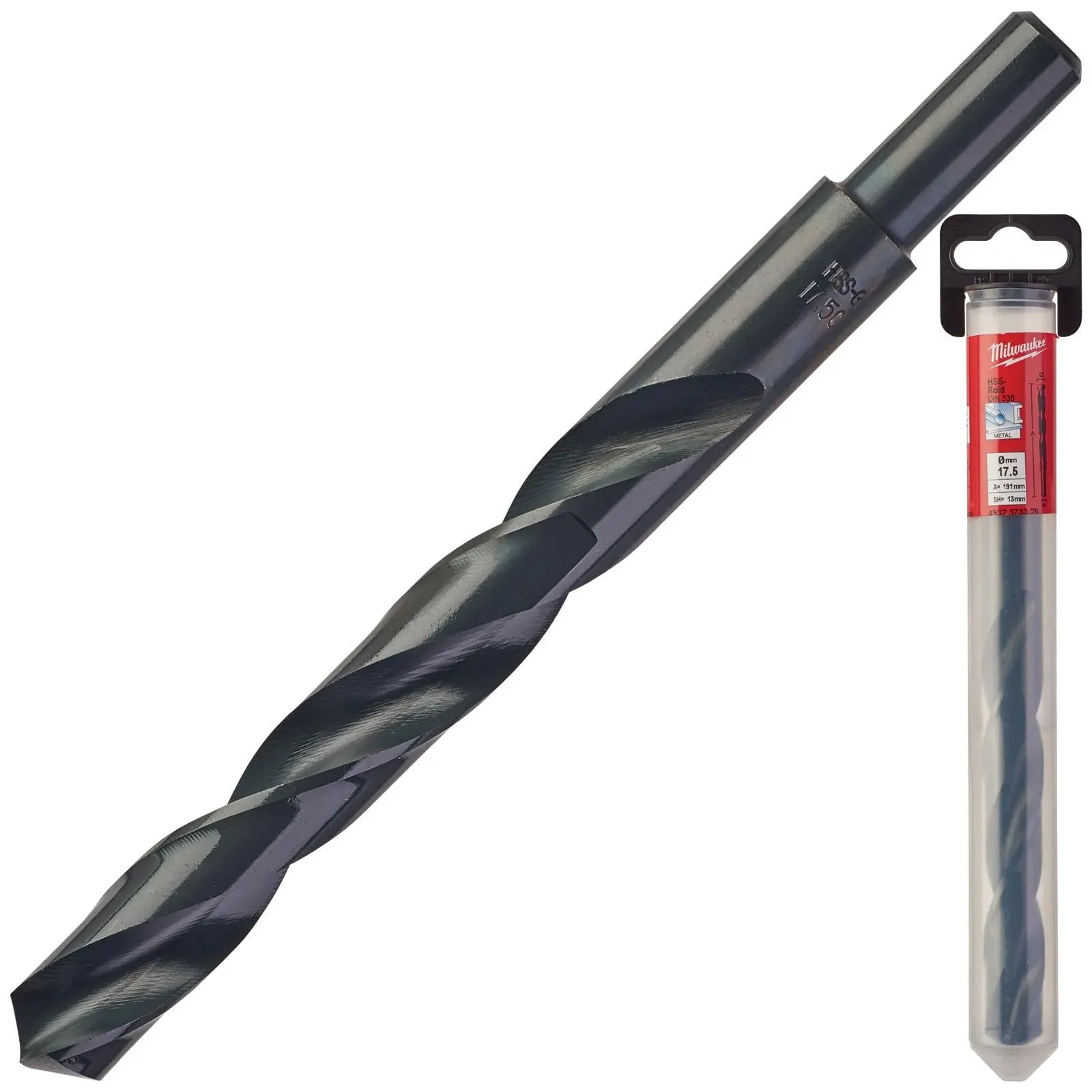 Milwaukee Metal Drill Bits HSS Rollforged with Reduced Shank DIN 338 