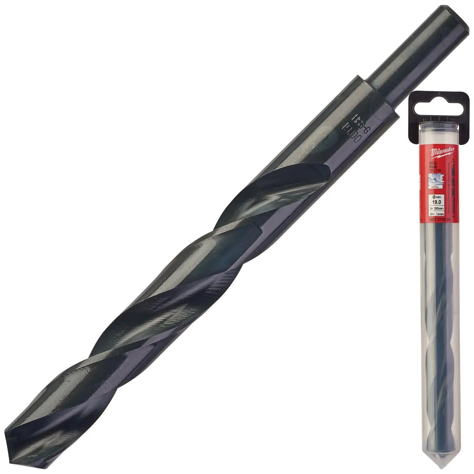 Milwaukee Metal Drill Bits HSS Rollforged with Reduced Shank DIN 338 