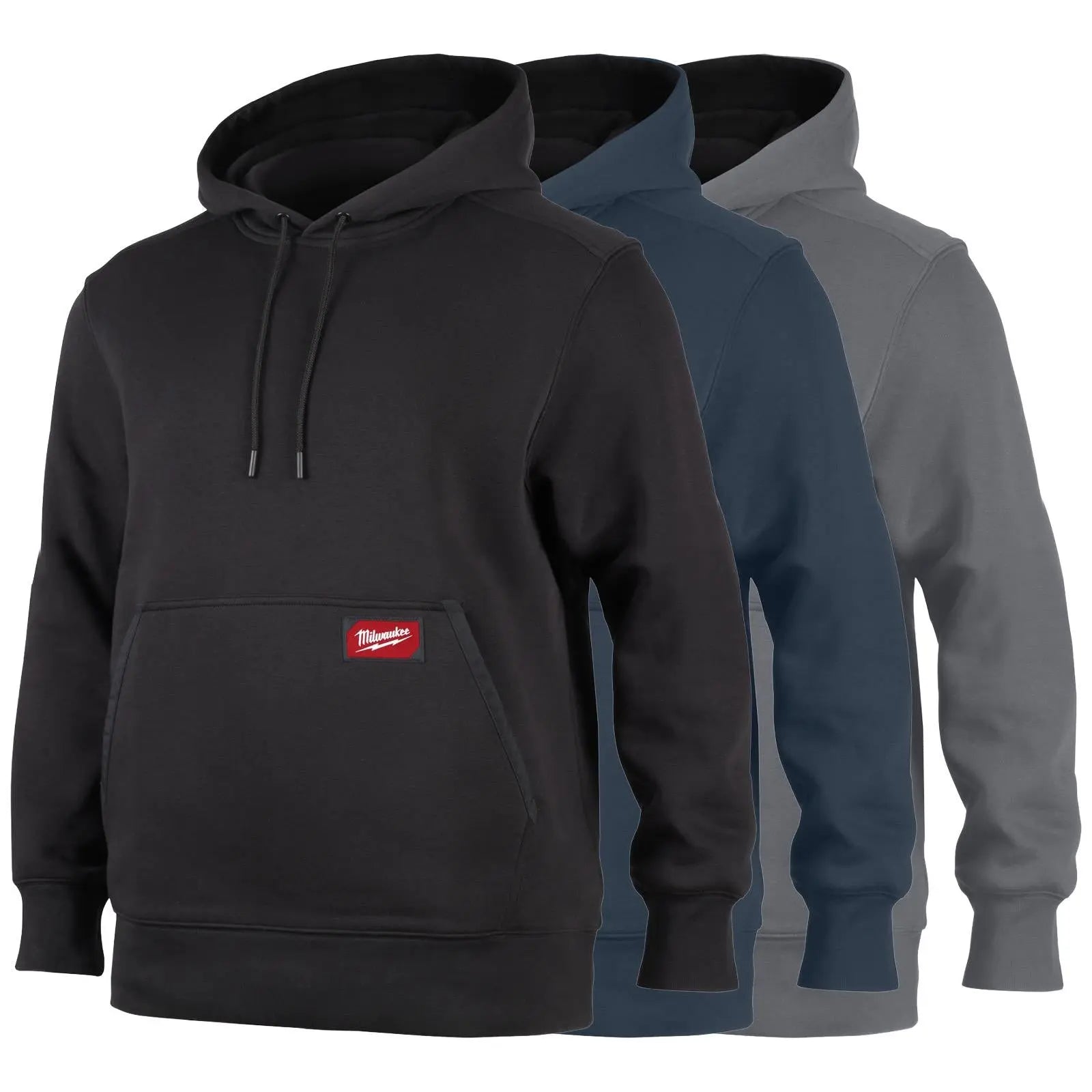 Milwaukee Midweight Work Hoodie Workwear - Choose Colour / Size  White Rose Tools