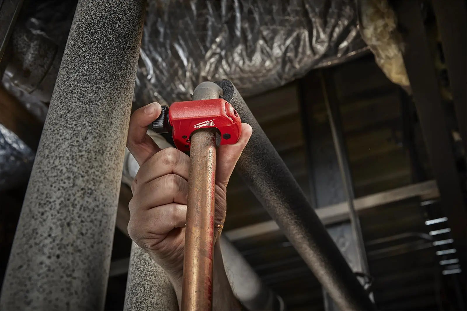 Milwaukee Mini Copper Pipe Tubing Cutter 3 - 28mm Capacity 