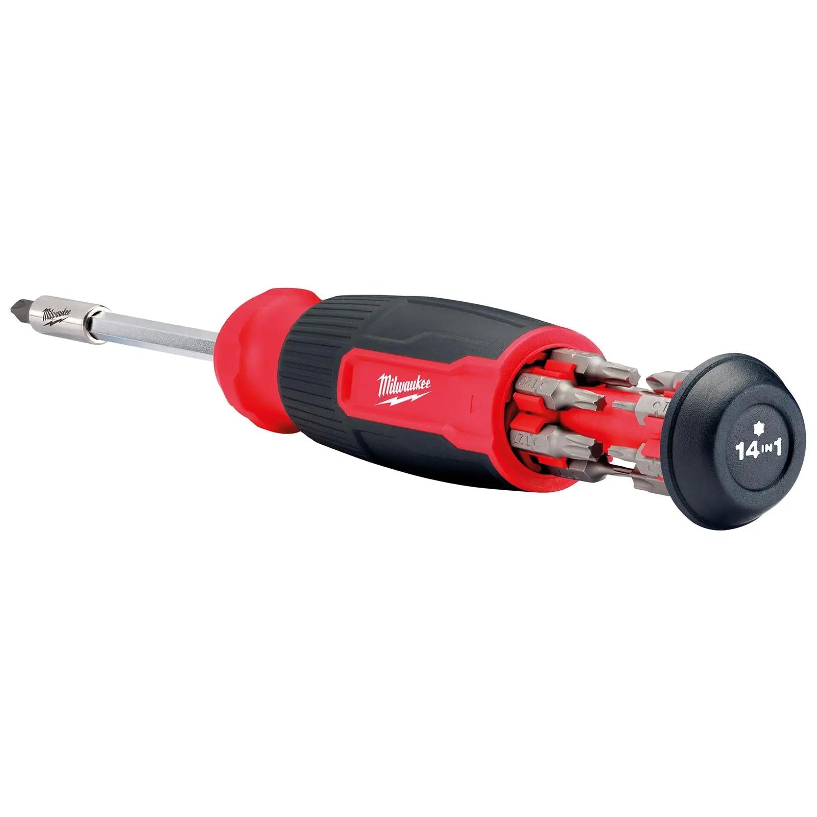 Milwaukee Multi Bit Screwdriver Set 14 in 1 Torx T6-T40 Phillips  White Rose Tools