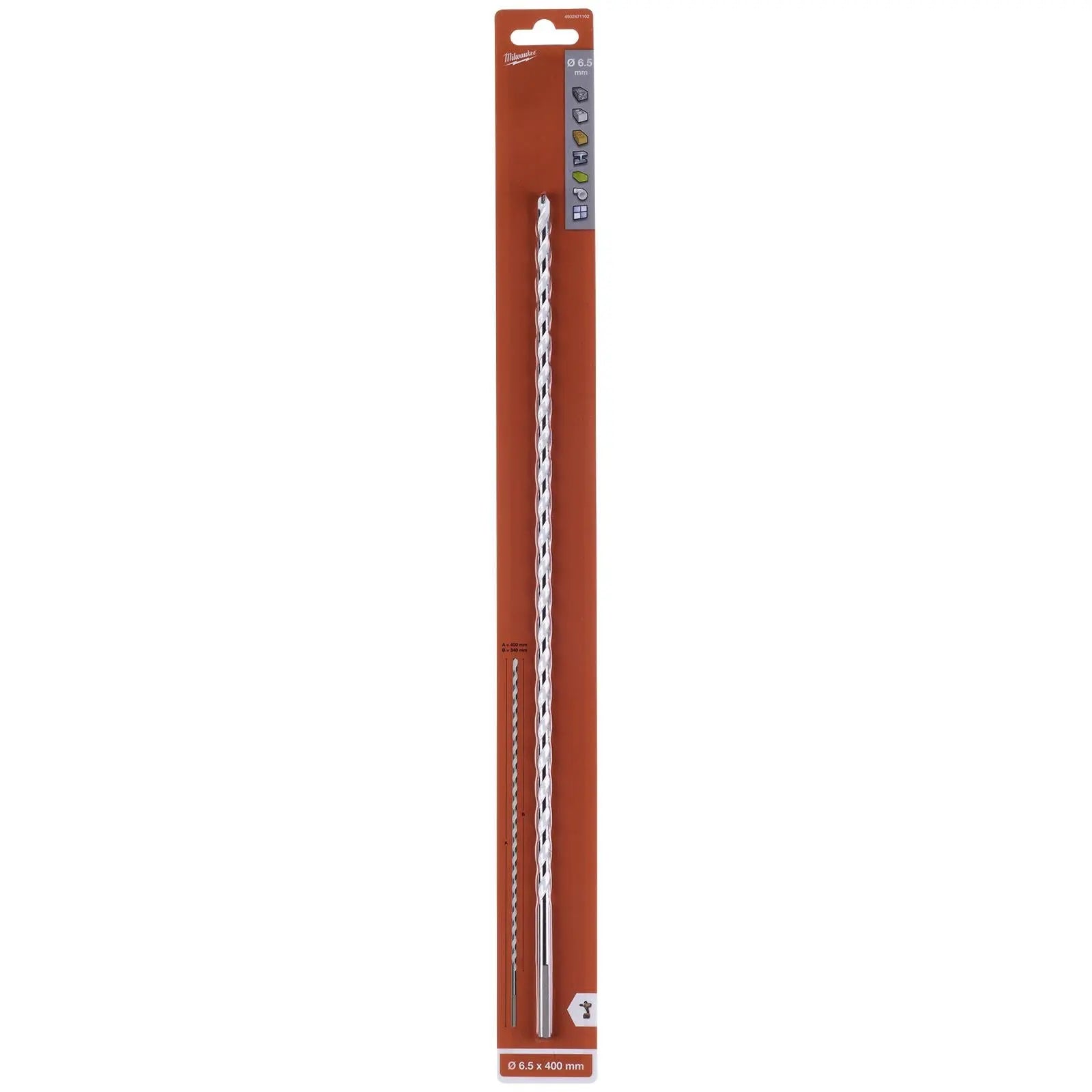 Milwaukee Multi Material Drill Bits Impact Rated TCT for Wood Metal Masonry 