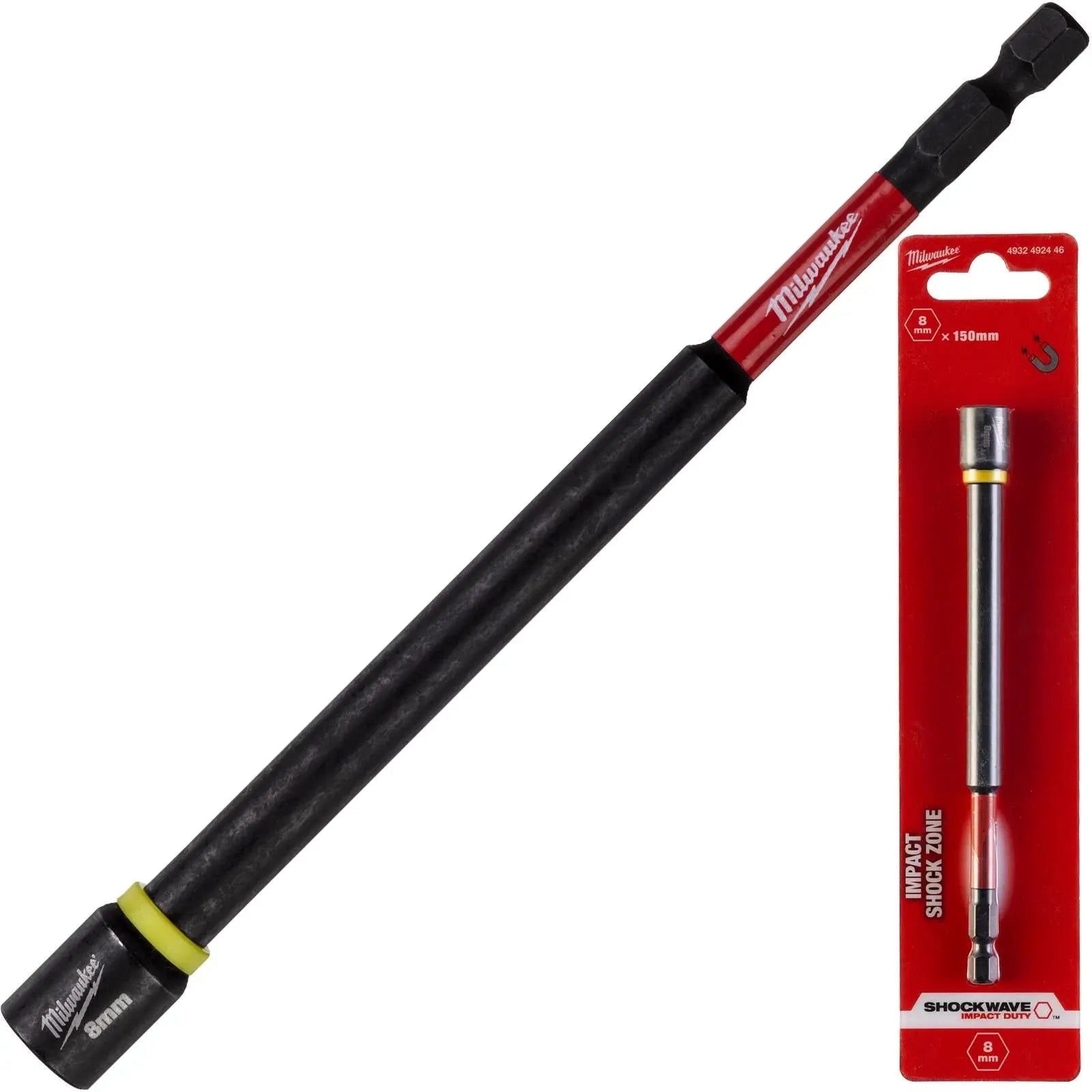 Milwaukee Nut Driver Magnetic Gen II SHOCKWAVE Impact Duty Individual  White Rose Tools