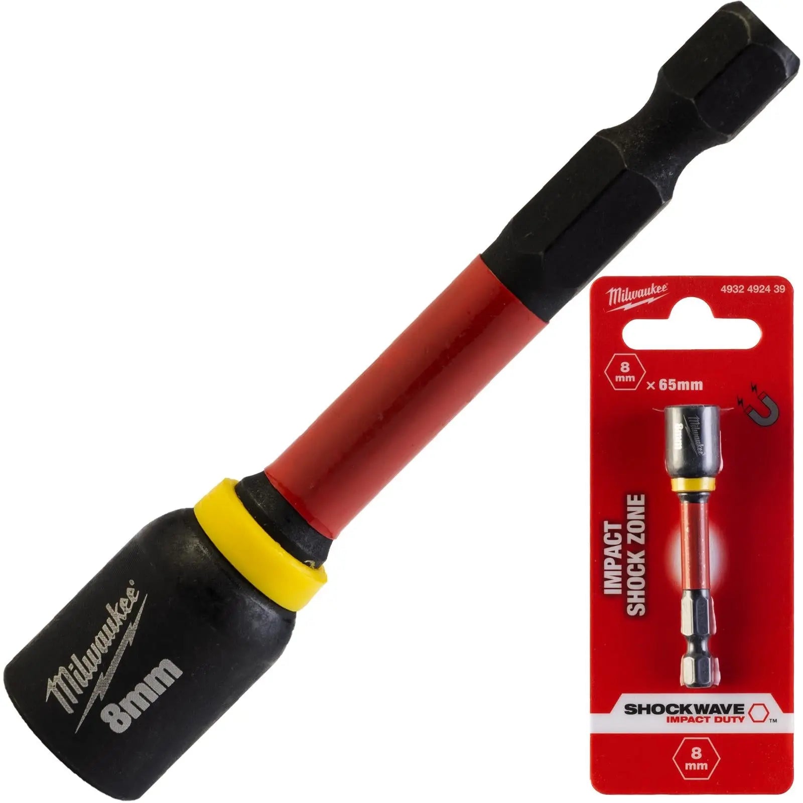 Milwaukee Nut Driver Magnetic Gen II SHOCKWAVE Impact Duty Individual  White Rose Tools