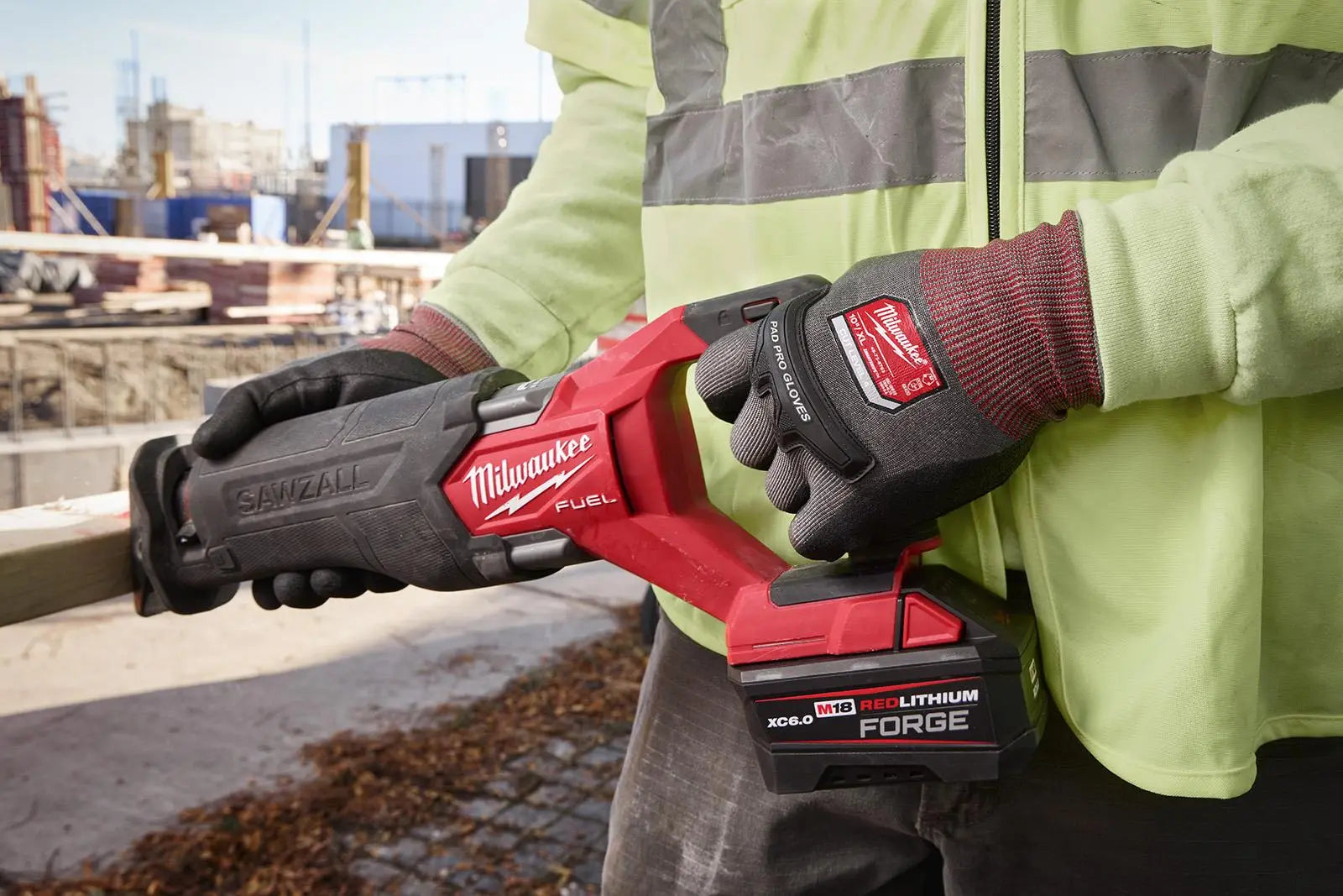 Milwaukee Pad Pro Cut D Work Safety Gloves - Choose Size  White Rose Tools