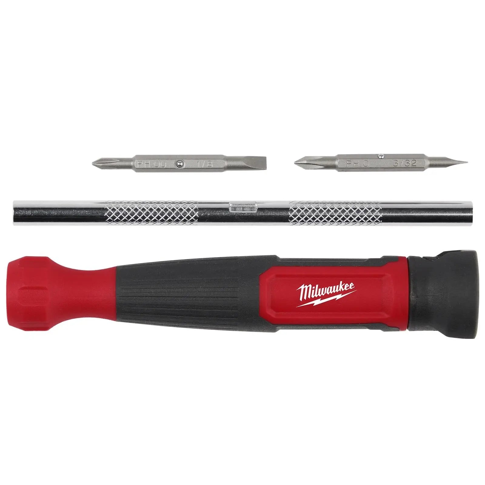 Milwaukee Precision Screwdriver Set 4 in 1 Multi Bit Phillips Slotted  White Rose Tools