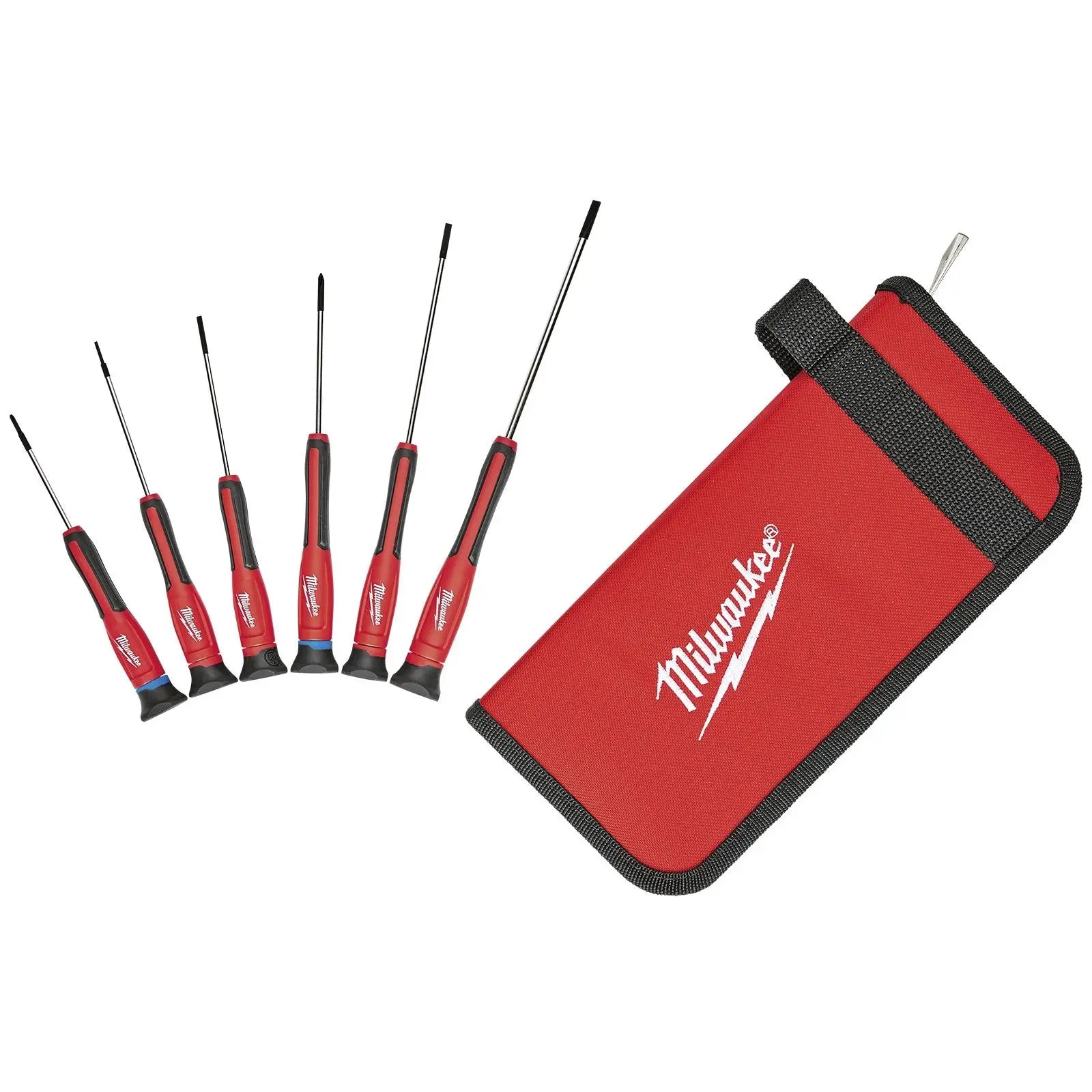 Milwaukee Precision Screwdriver Set 6 Piece Phillips Slotted 