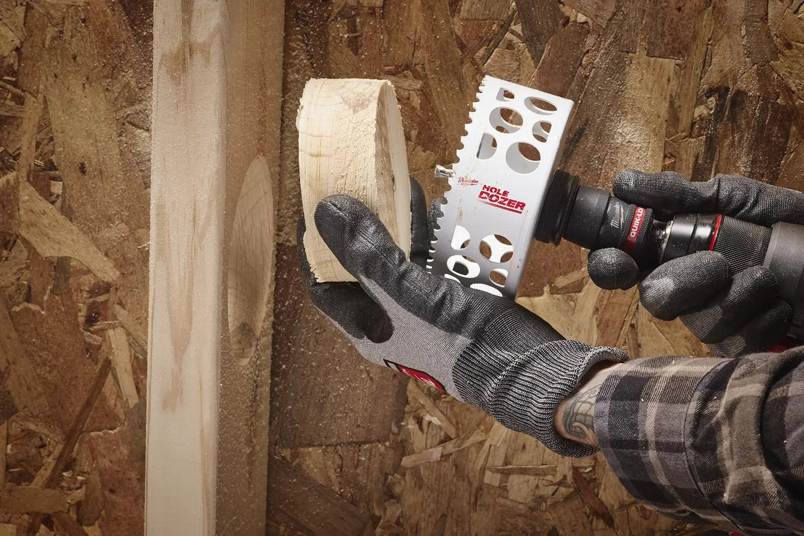 Milwaukee Quik-Lok Holesaw Arbor 11mm Hex Shank 32-210mm Hole Saws  White Rose Tools