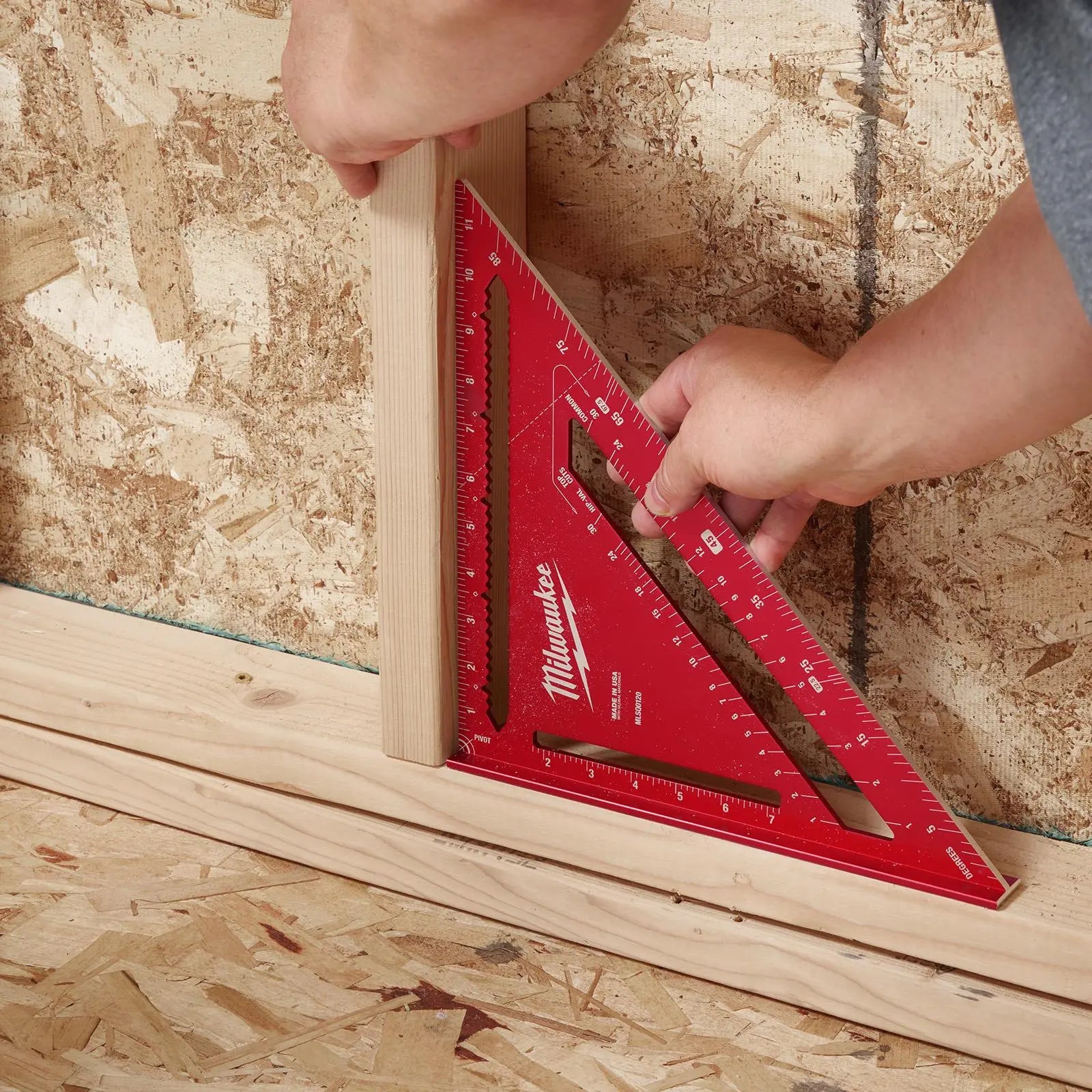 Milwaukee Rafter Roofing Square 30cm Metric  White Rose Tools