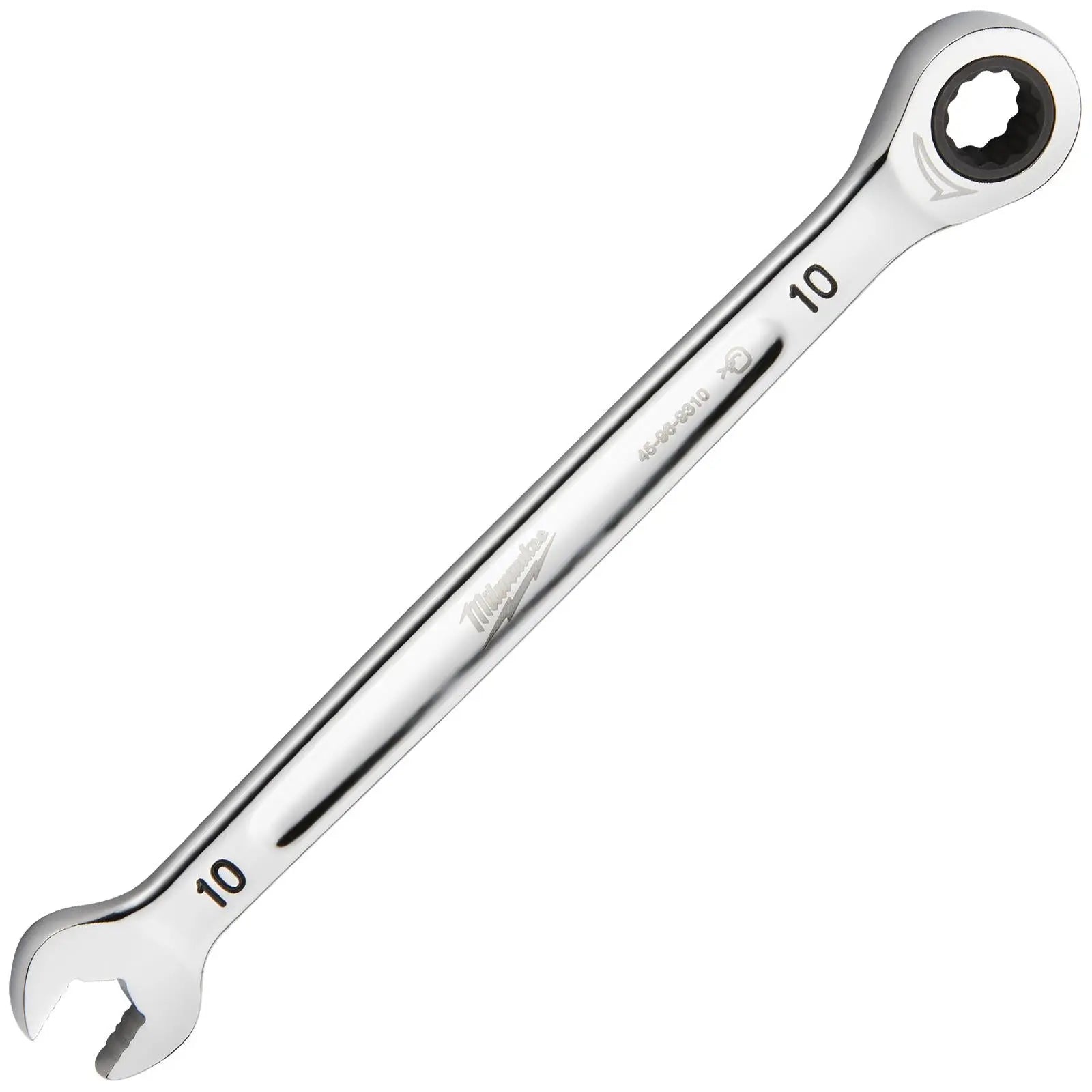 Milwaukee Ratchet Combination Spanners MAX BITE Fixed Head Open End Ring - Choose Size  White Rose Tools