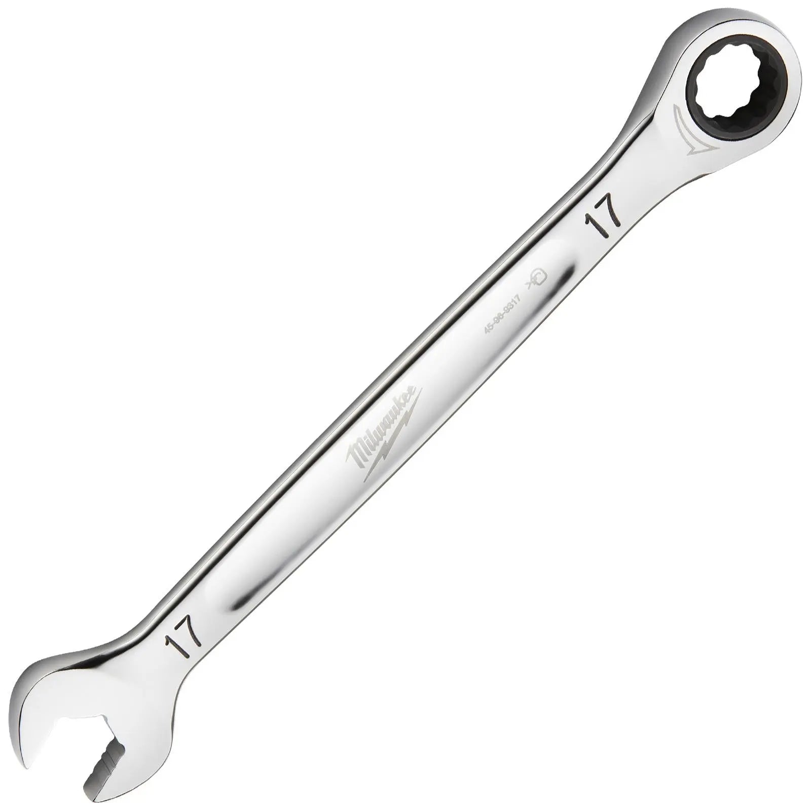 Milwaukee Ratchet Combination Spanners MAX BITE Fixed Head Open End Ring - Choose Size  White Rose Tools