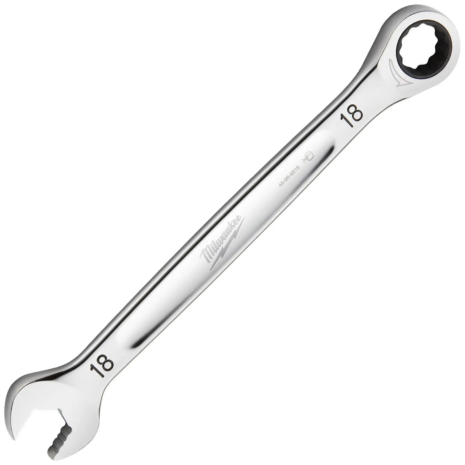 Milwaukee Ratchet Combination Spanners MAX BITE Fixed Head Open End Ring - Choose Size  White Rose Tools