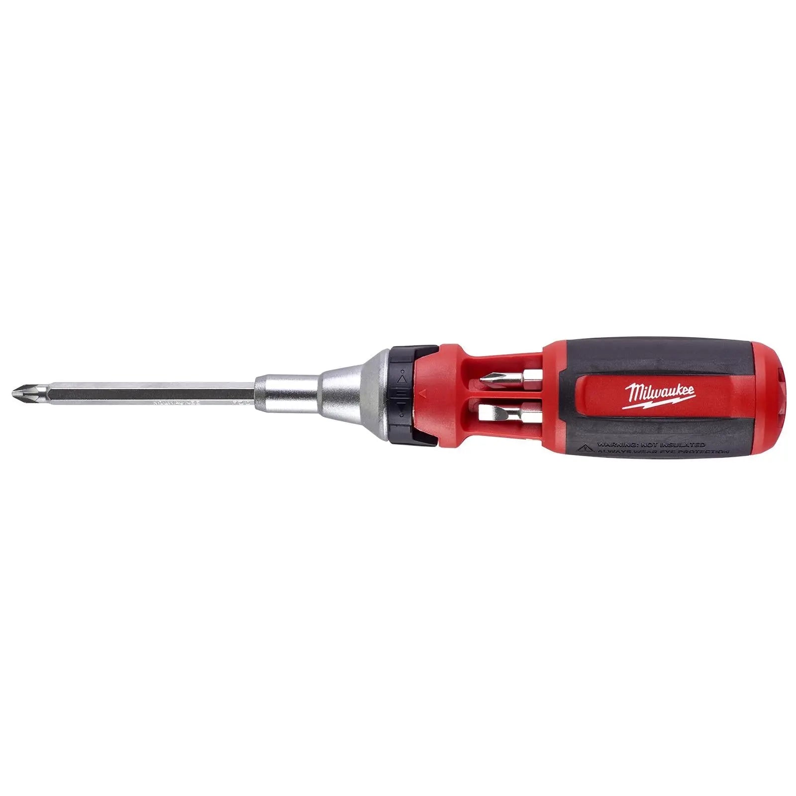 Milwaukee Ratchet Screwdriver 9 in 1 Universal Phillips Pozi Torx Slotted 