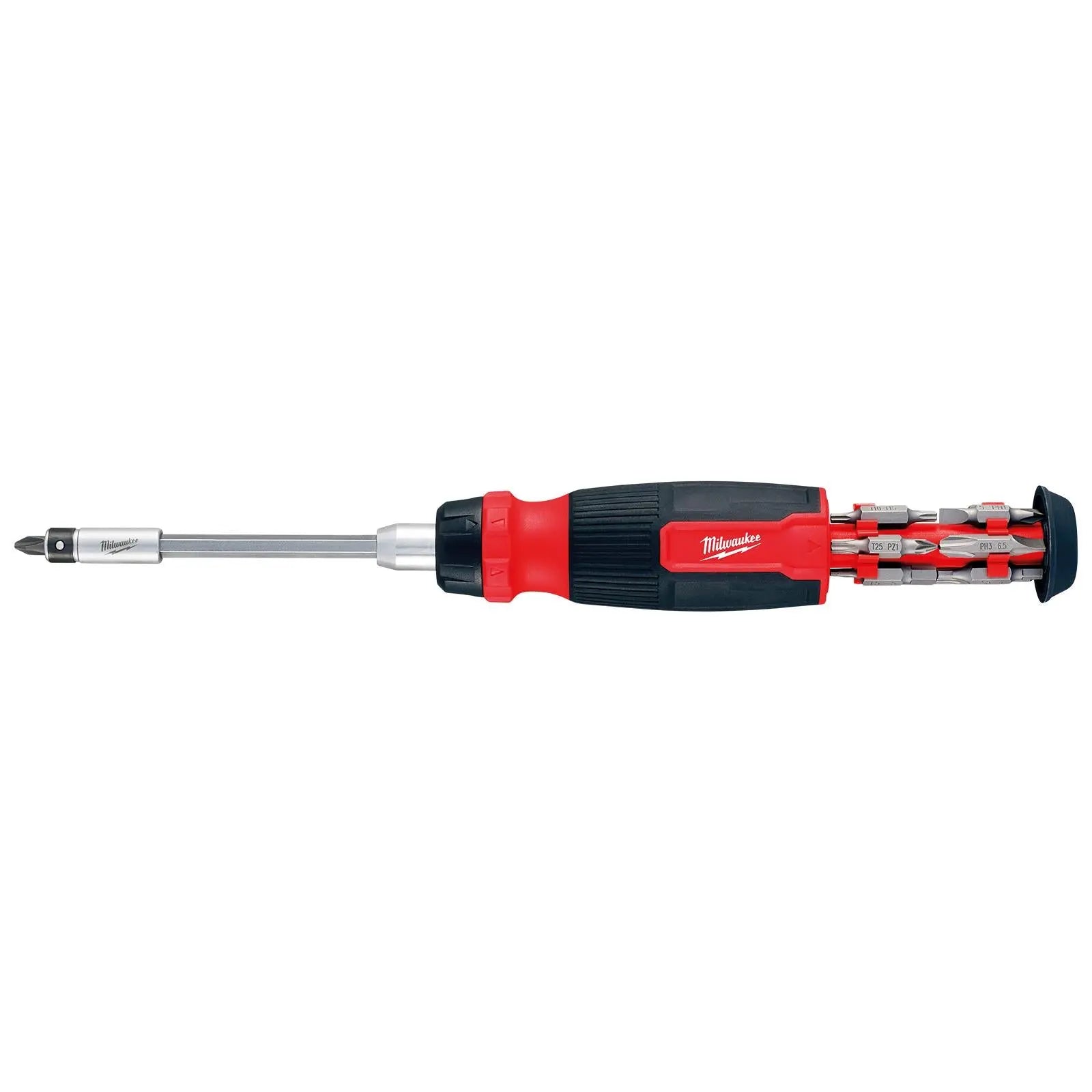 Milwaukee Ratchet Screwdriver Set 27 in 1 Multi Bit Pozi Phillips Torx Slotted Hex  White Rose Tools