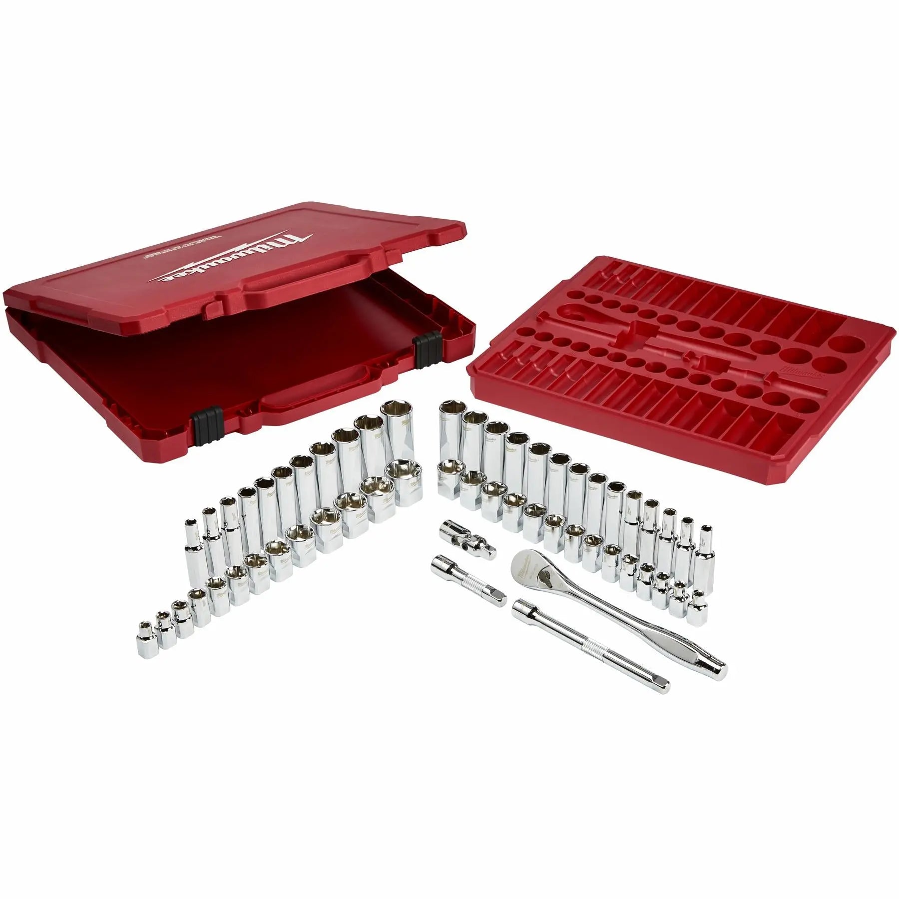 Milwaukee Ratchet Socket Set 3/8" Drive 56 Piece Metric Imperial 