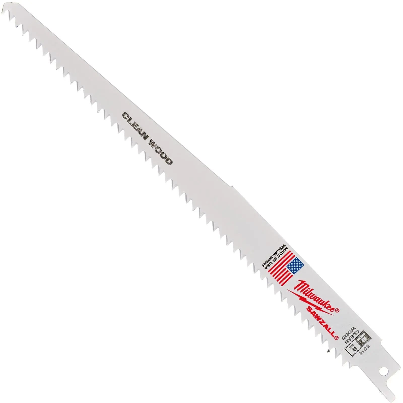 Milwaukee Reciprocating Saw Blade Sawzall 230mm 6 TPI 5 Pack Wood Plastic 