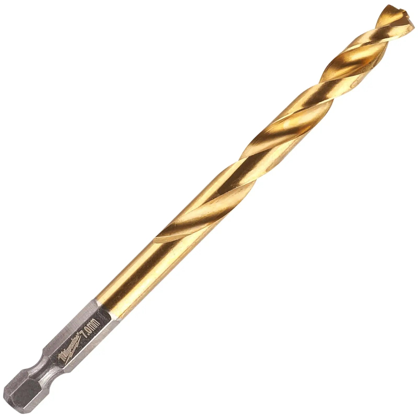 Milwaukee Red Hex Metal Drill Bits HSS Shockwave Impact Duty 1/4" Hex Shank 