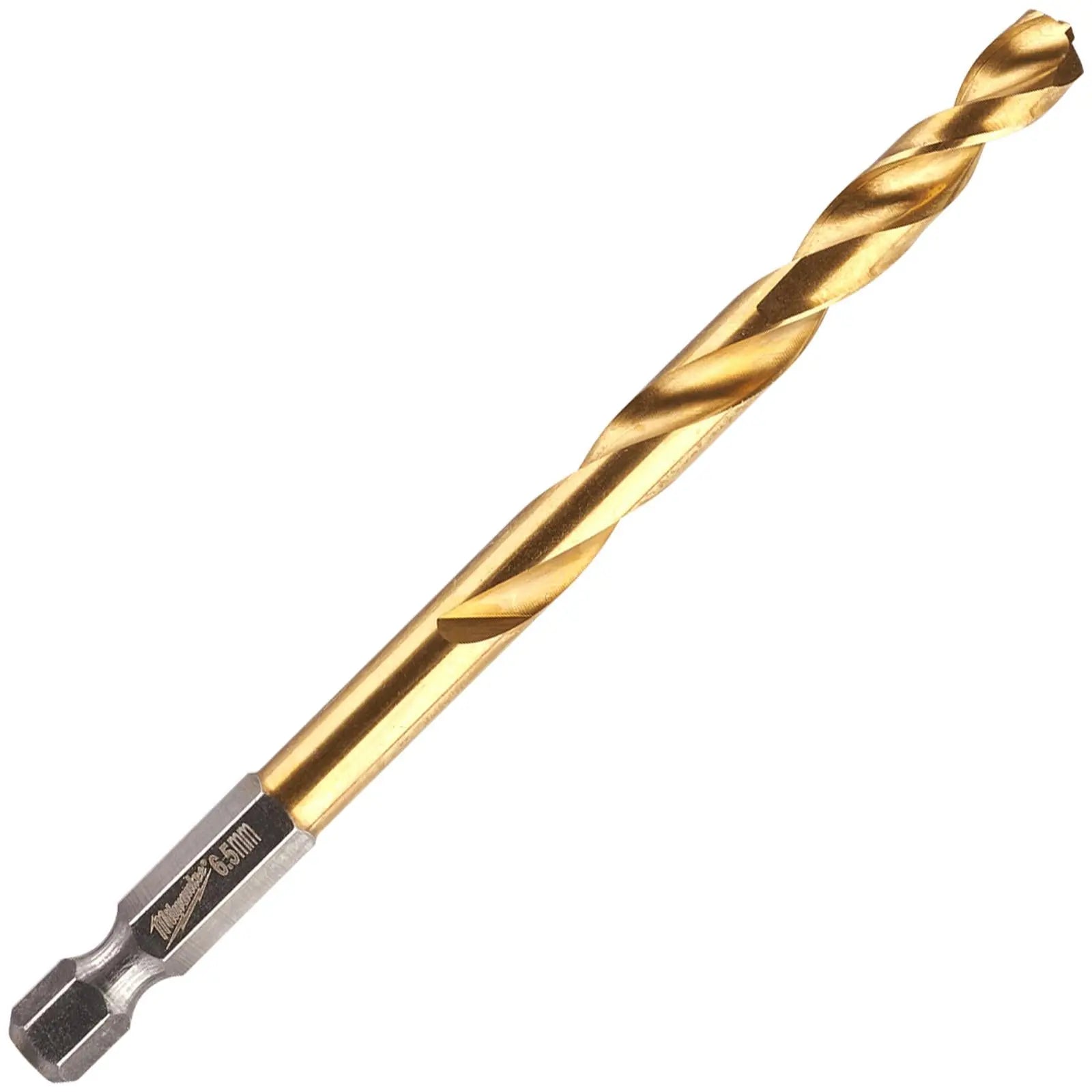 Milwaukee Red Hex Metal Drill Bits HSS Shockwave Impact Duty 1/4" Hex Shank 