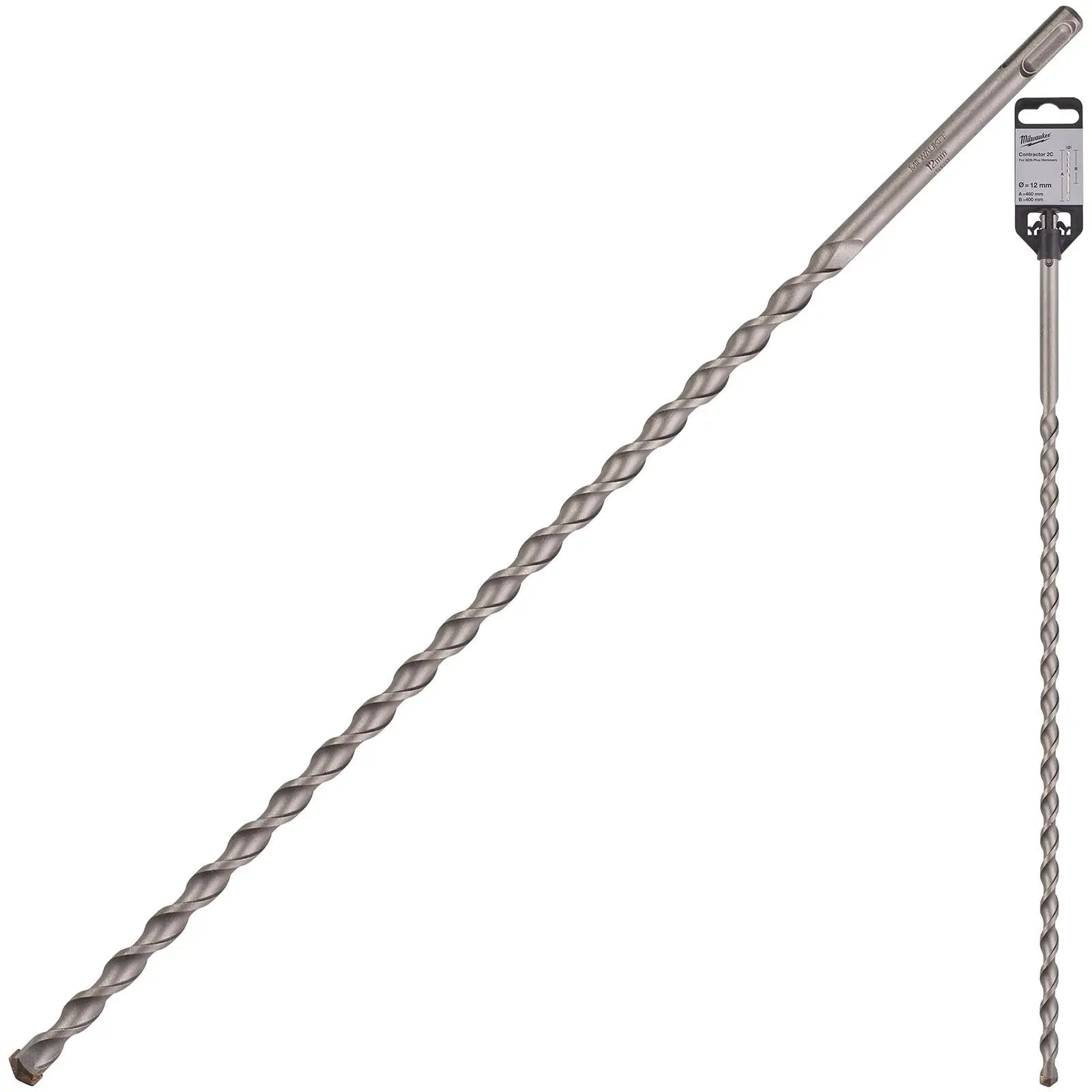 Milwaukee SDS Plus Contractor Hammer Drill Bits 2 Cut 