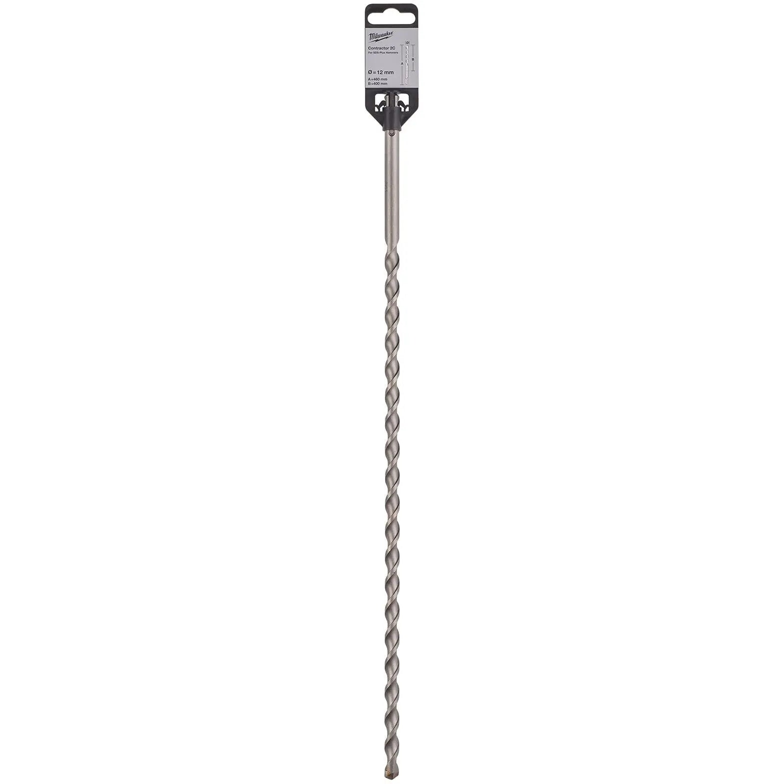 Milwaukee SDS Plus Contractor Hammer Drill Bits 2 Cut 