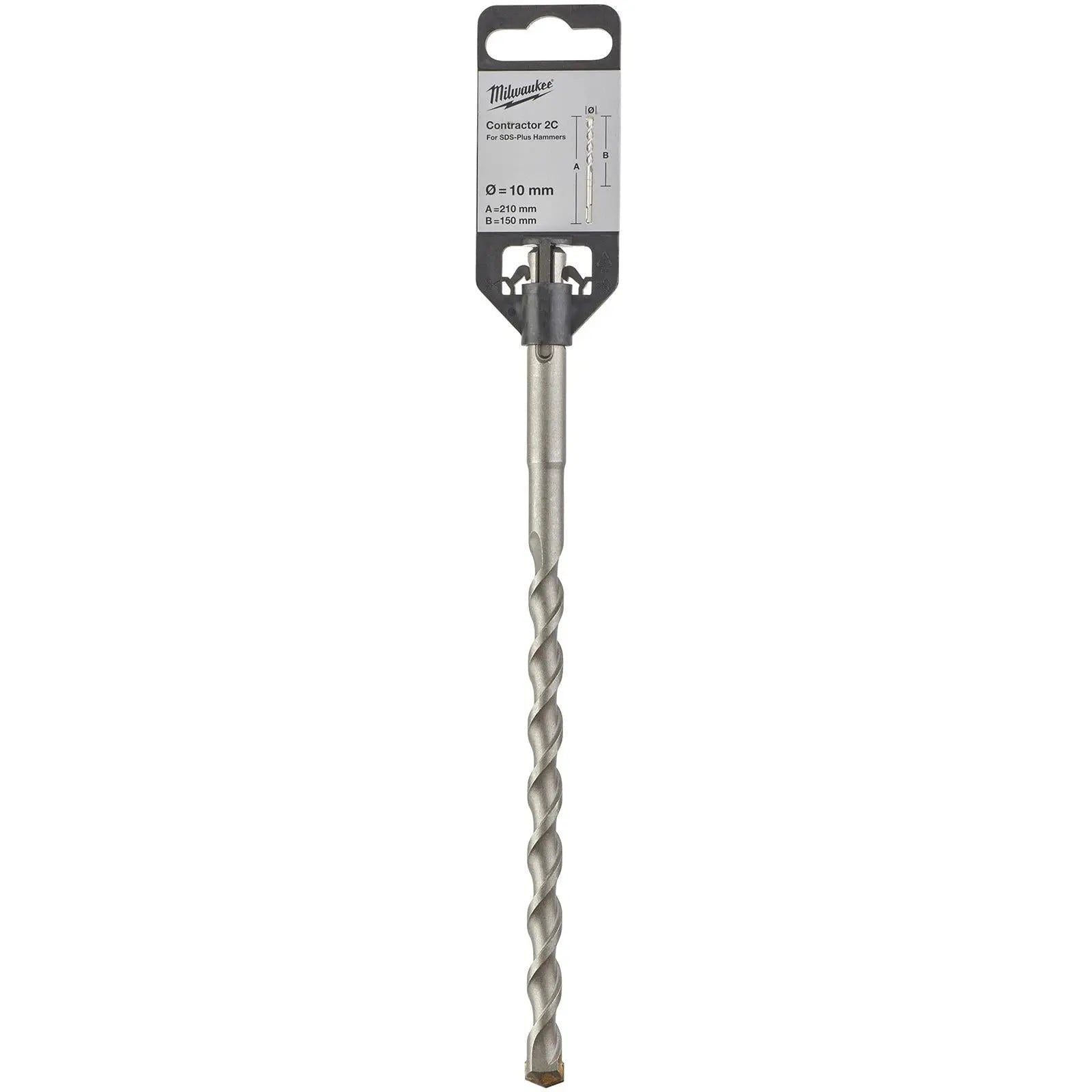 Milwaukee SDS Plus Contractor Hammer Drill Bits 2 Cut 
