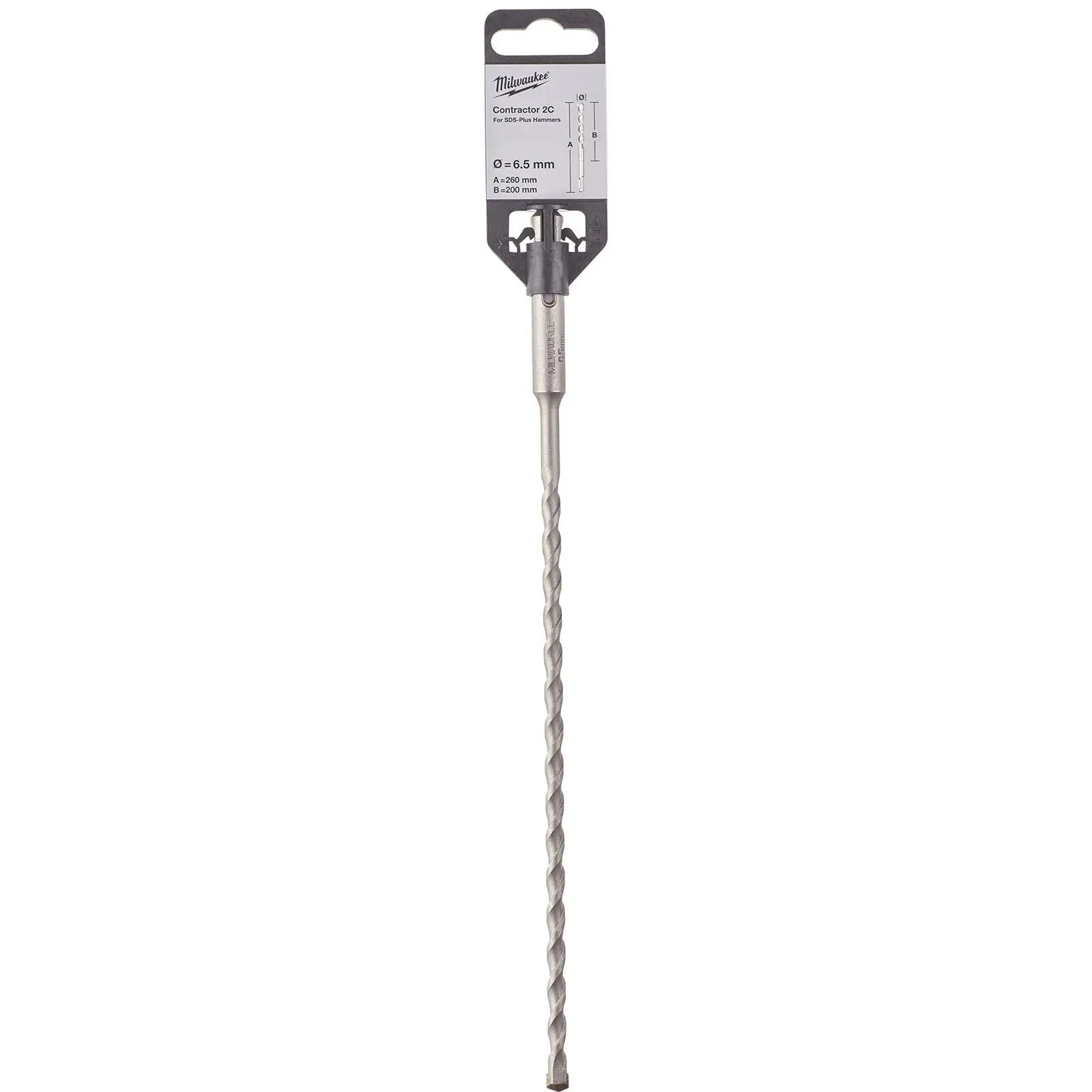 Milwaukee SDS Plus Contractor Hammer Drill Bits 2 Cut 