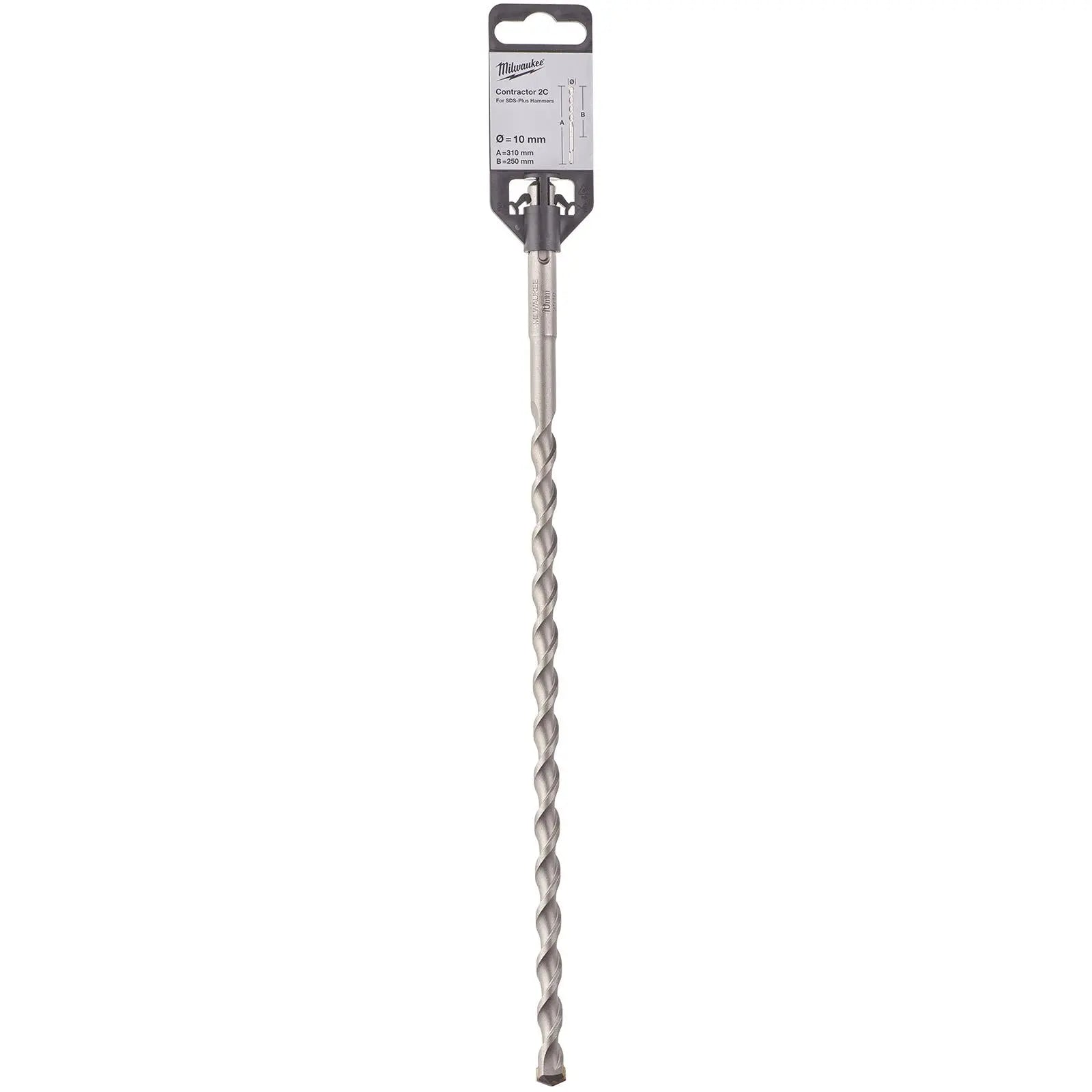 Milwaukee SDS Plus Contractor Hammer Drill Bits 2 Cut 