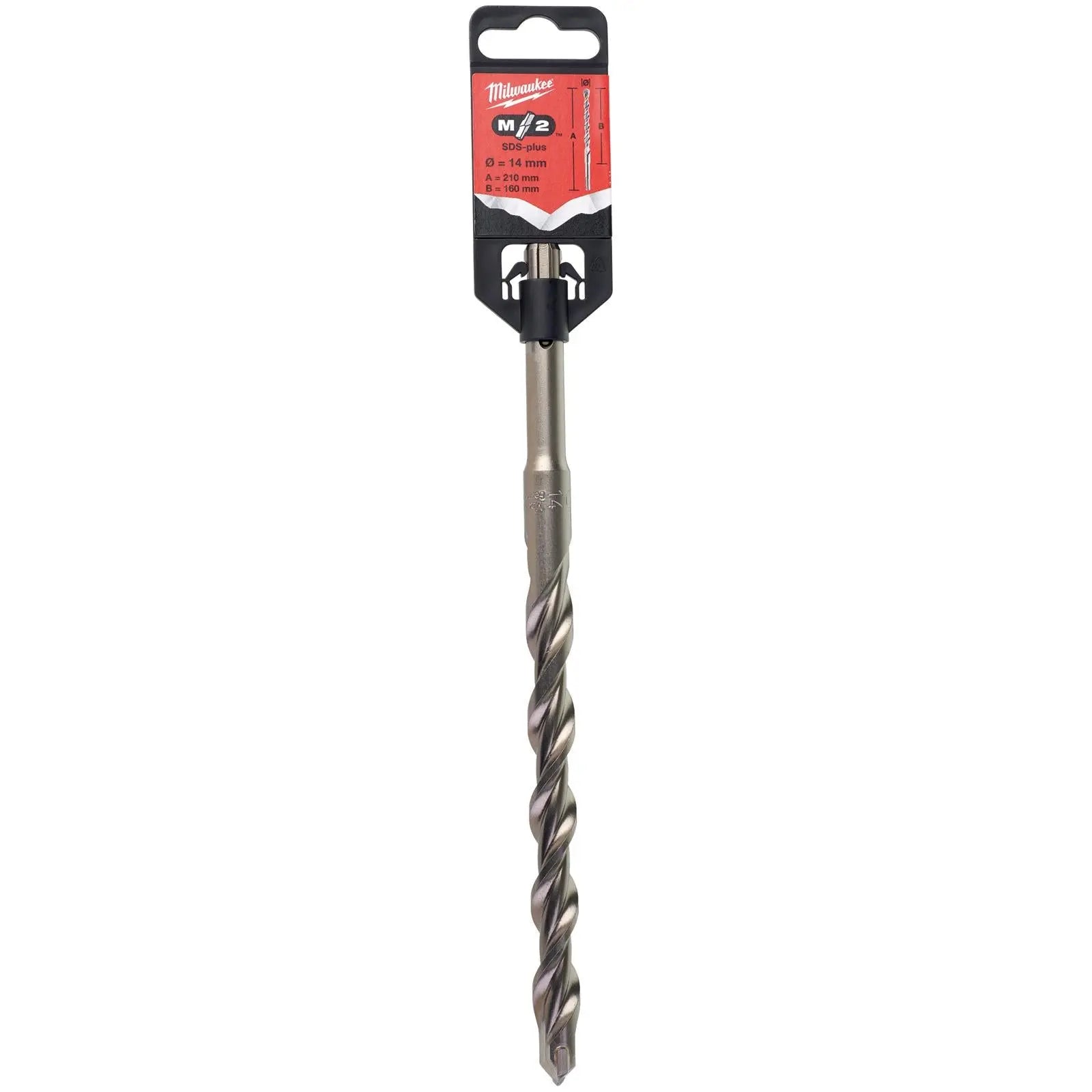 Milwaukee SDS Plus M2 Hammer Drill Bits 2 Cut 3-26 mm Diameter 