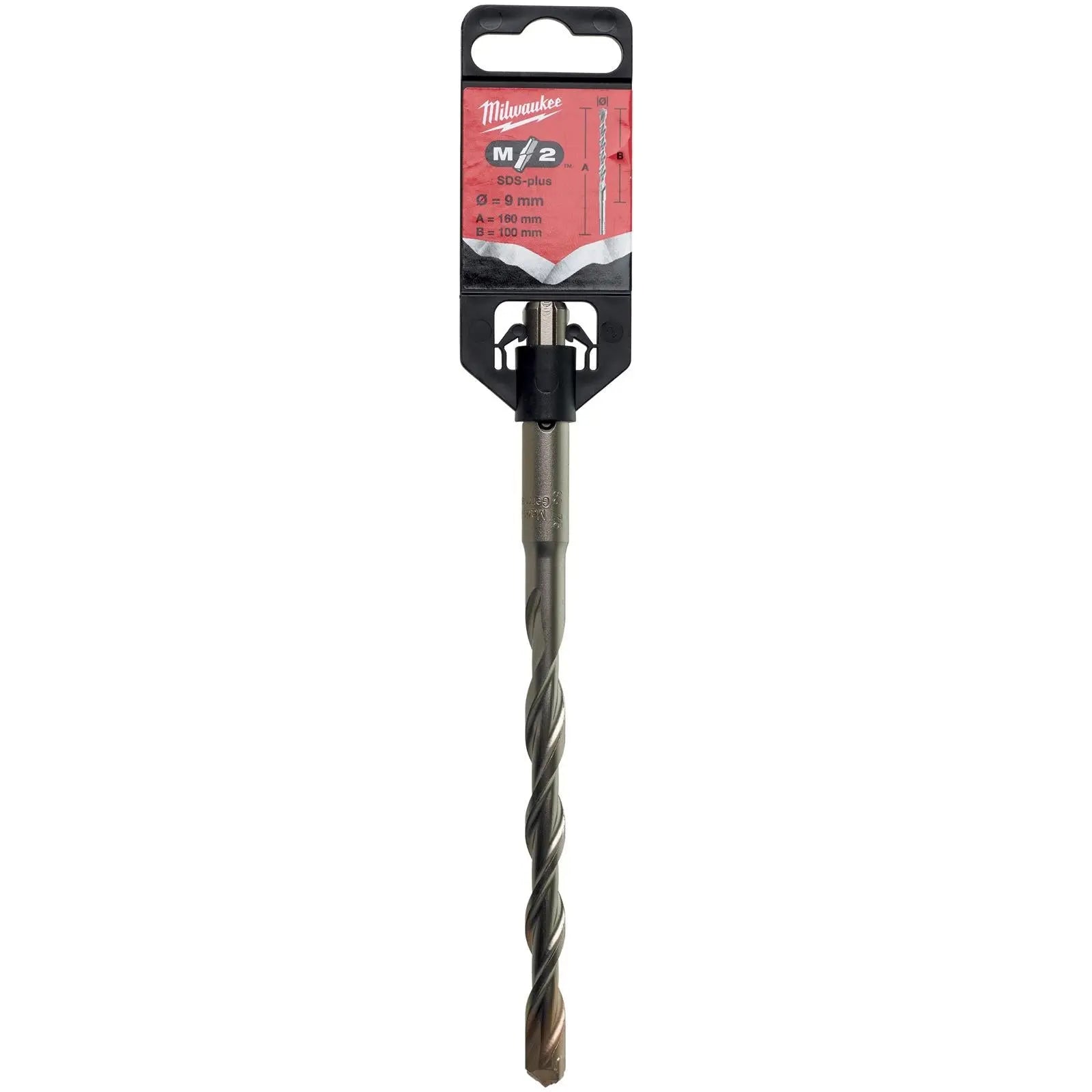 Milwaukee SDS Plus M2 Hammer Drill Bits 2 Cut 3-26 mm Diameter 