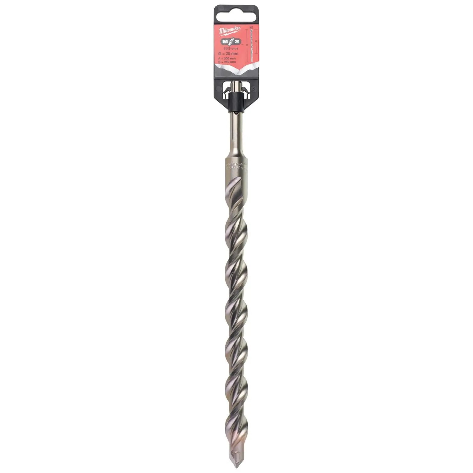 Milwaukee SDS Plus M2 Hammer Drill Bits 2 Cut 3-26 mm Diameter 