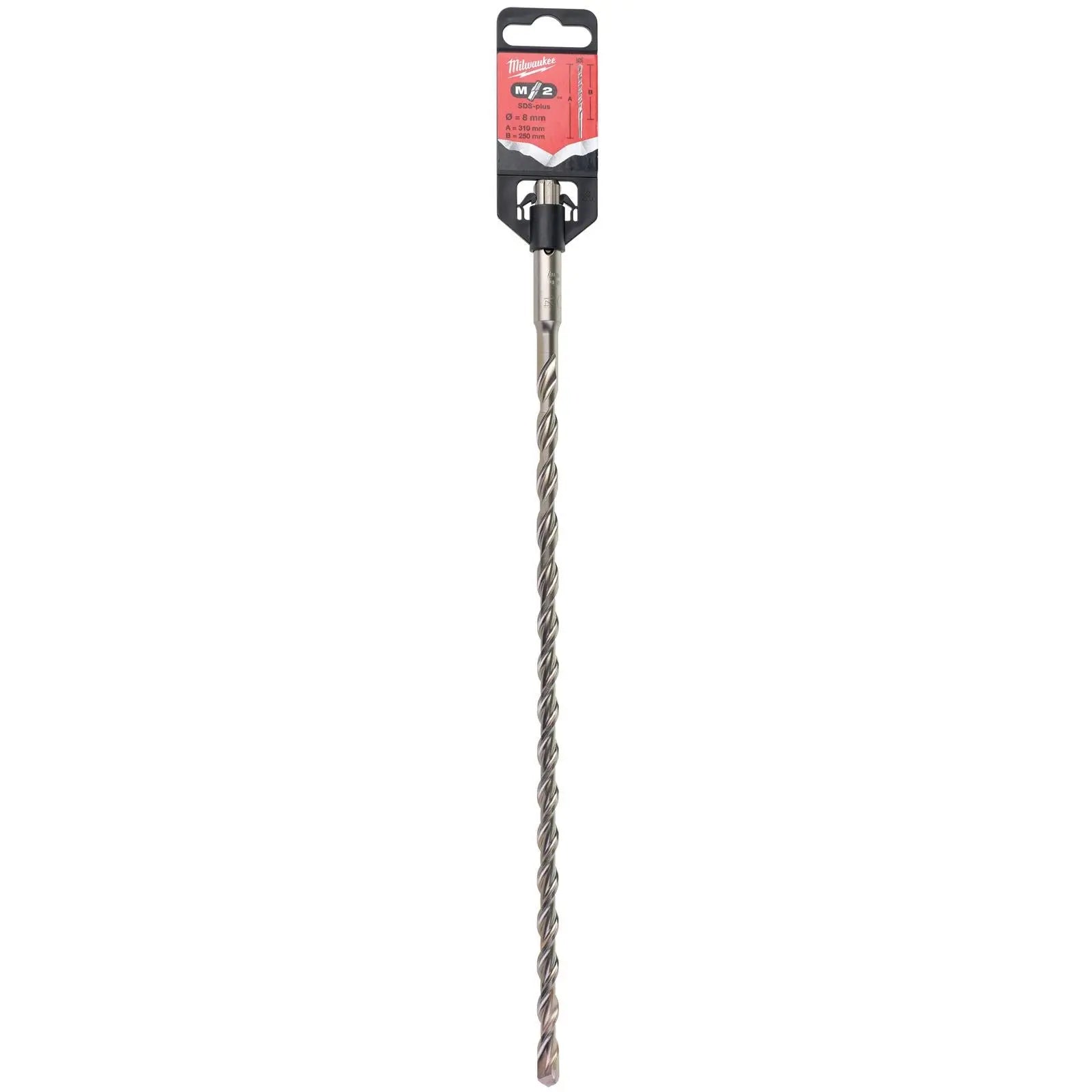 Milwaukee SDS Plus M2 Hammer Drill Bits 2 Cut 3-26 mm Diameter 