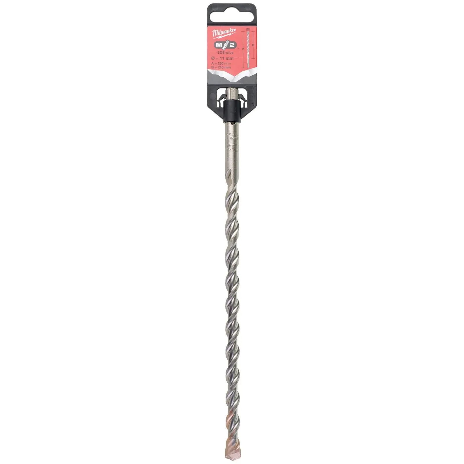 Milwaukee SDS Plus M2 Hammer Drill Bits 2 Cut 3-26 mm Diameter 
