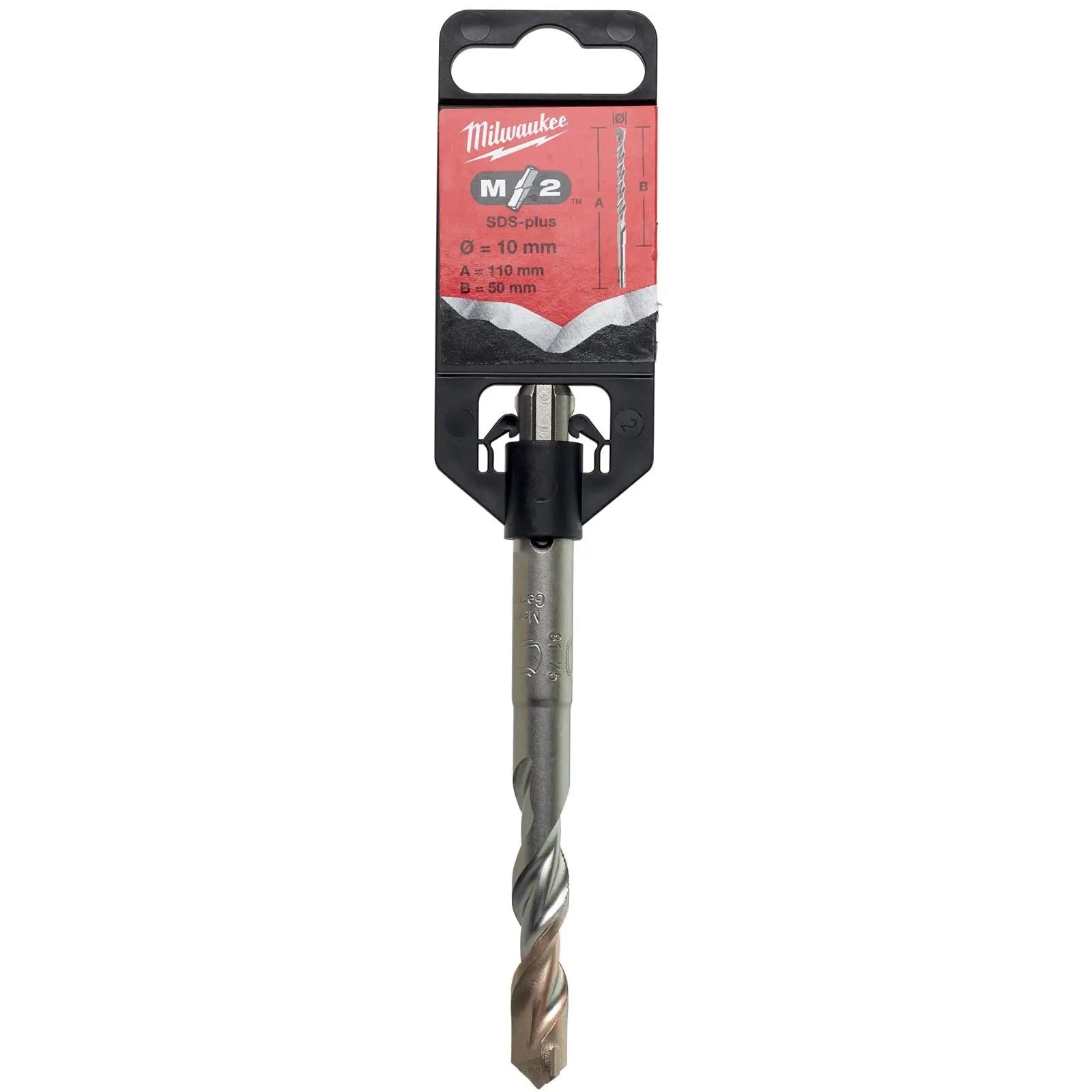 Milwaukee SDS Plus M2 Hammer Drill Bits 2 Cut 3-26 mm Diameter 