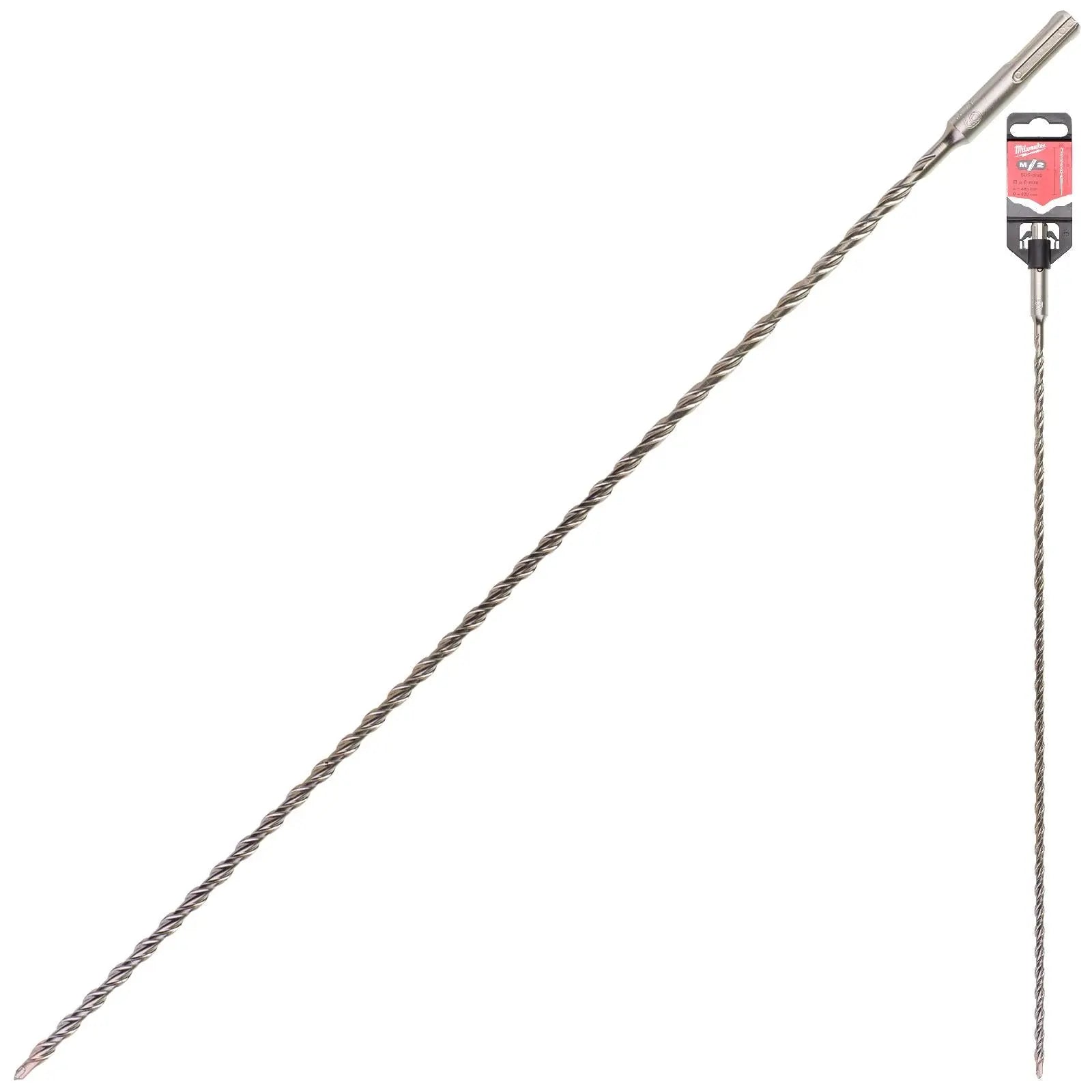 Milwaukee SDS Plus M2 Hammer Drill Bits 2 Cut 3-26 mm Diameter 