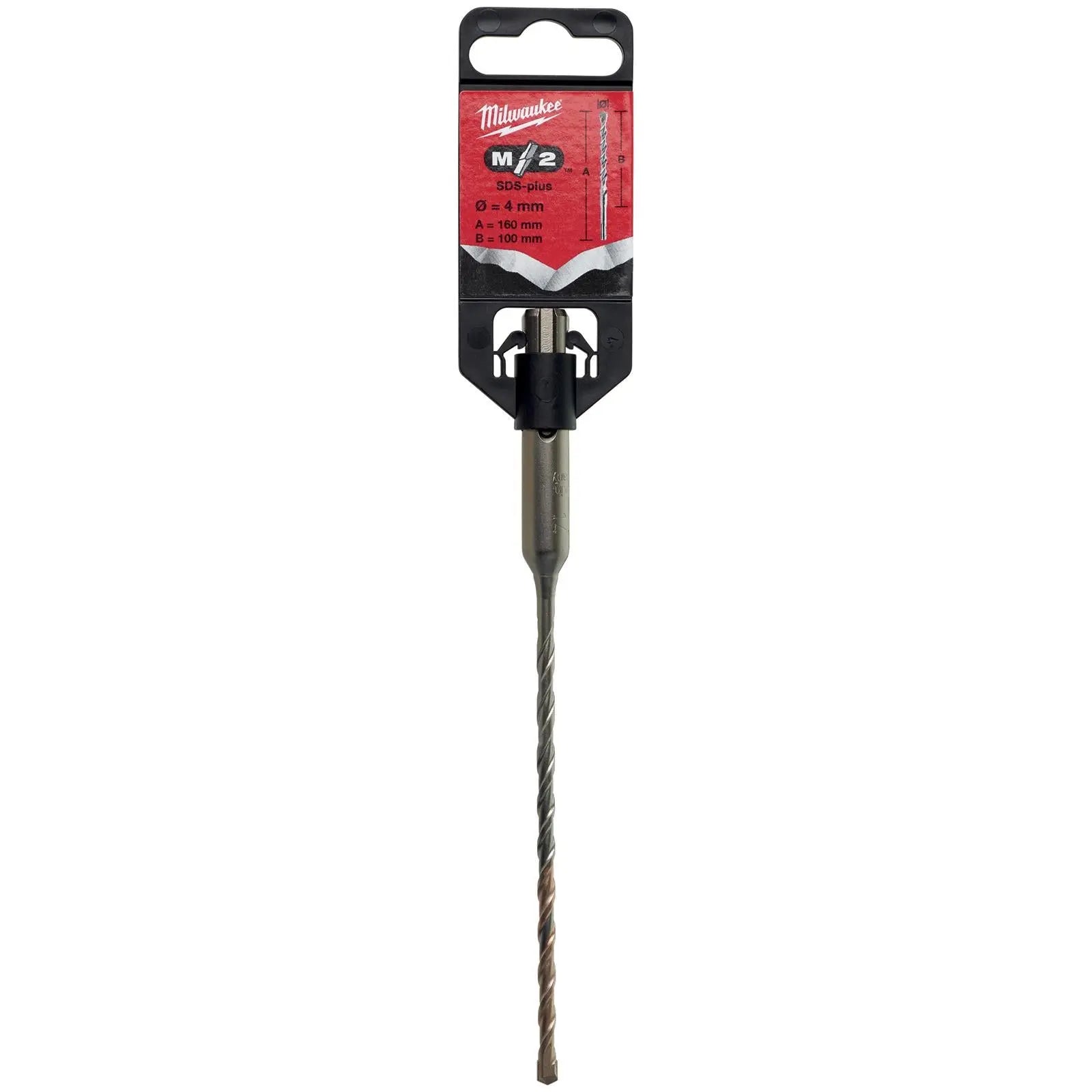 Milwaukee SDS Plus M2 Hammer Drill Bits 2 Cut 3-26 mm Diameter 