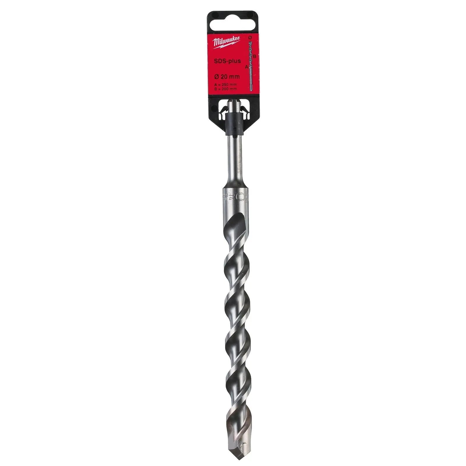 Milwaukee SDS Plus M2 Hammer Drill Bits 2 Cut 3-26 mm Diameter 