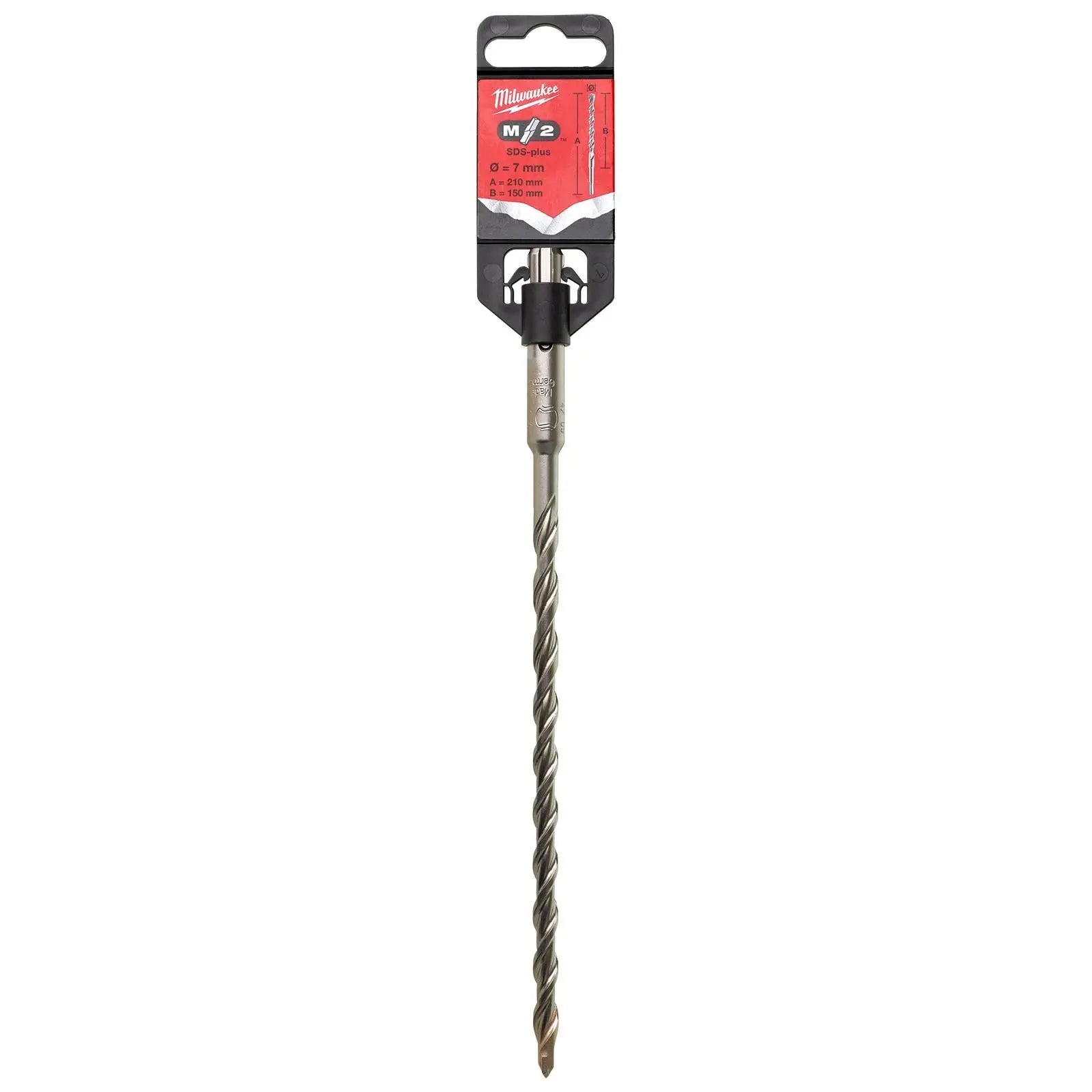Milwaukee SDS Plus M2 Hammer Drill Bits 2 Cut 3-26 mm Diameter 