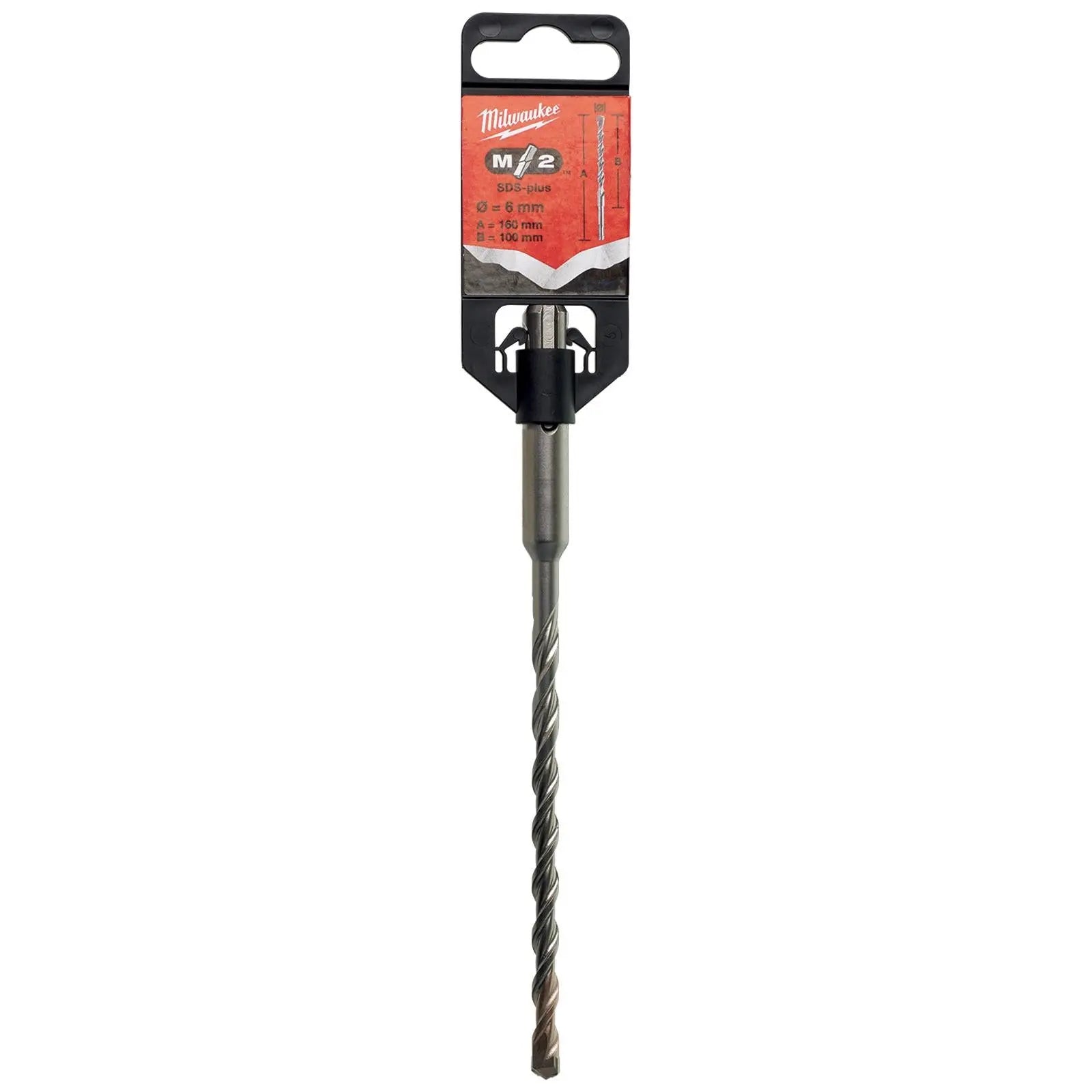 Milwaukee SDS Plus M2 Hammer Drill Bits 2 Cut 3-26 mm Diameter 