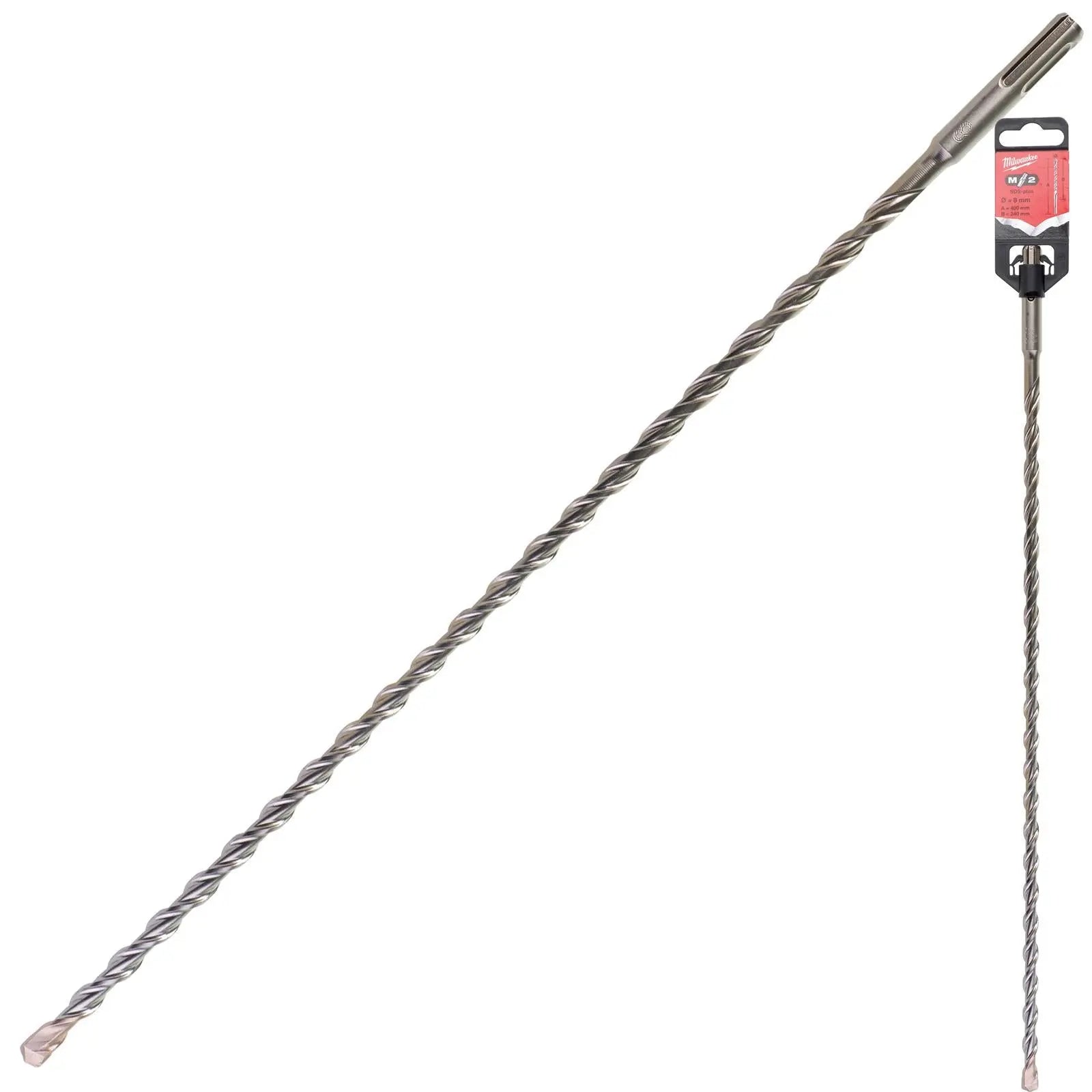 Milwaukee SDS Plus M2 Hammer Drill Bits 2 Cut 3-26 mm Diameter 