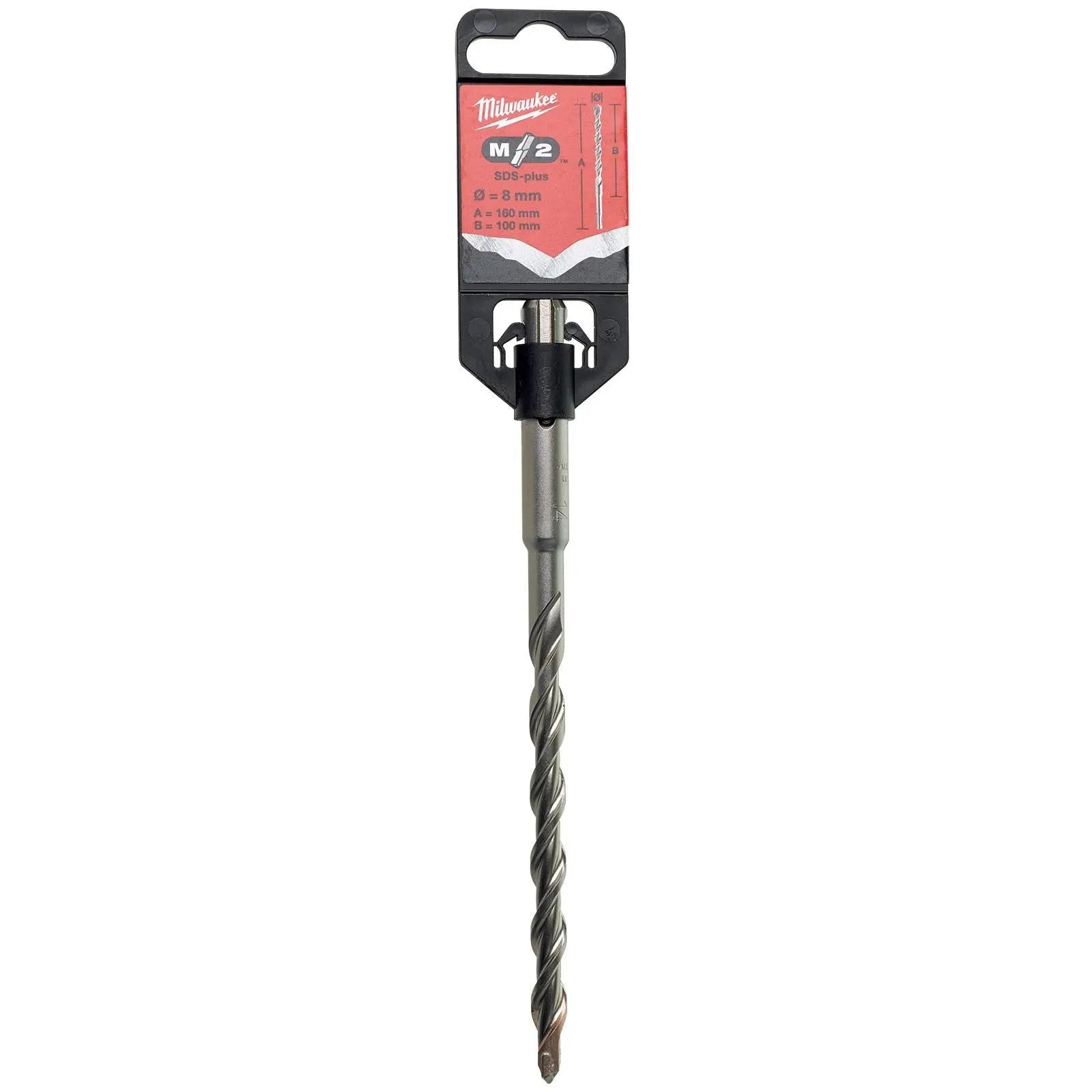 Milwaukee SDS Plus M2 Hammer Drill Bits 2 Cut 3-26 mm Diameter 