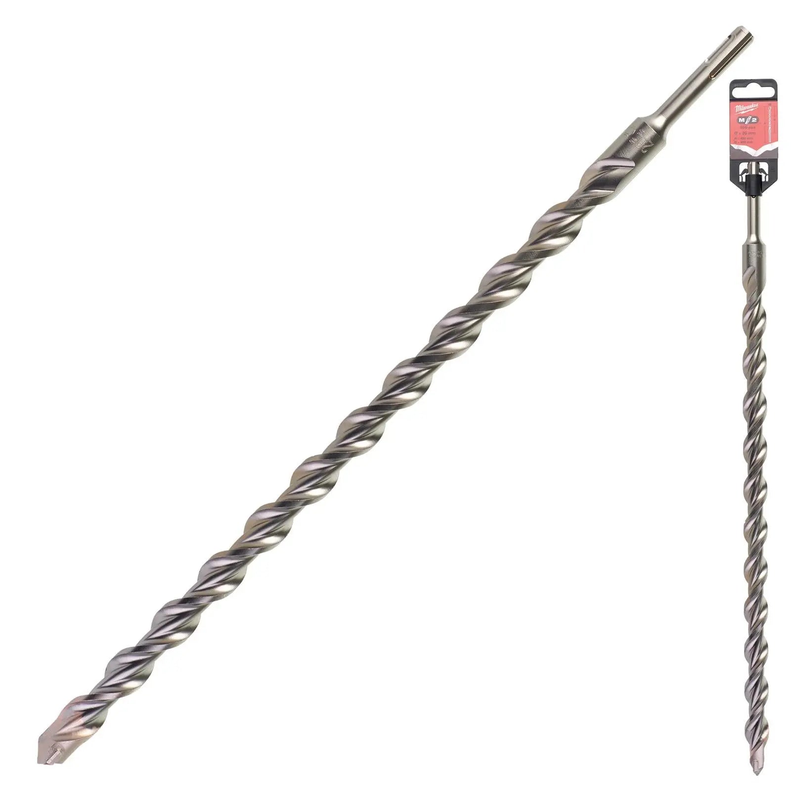Milwaukee SDS Plus M2 Hammer Drill Bits 2 Cut 3-26 mm Diameter 