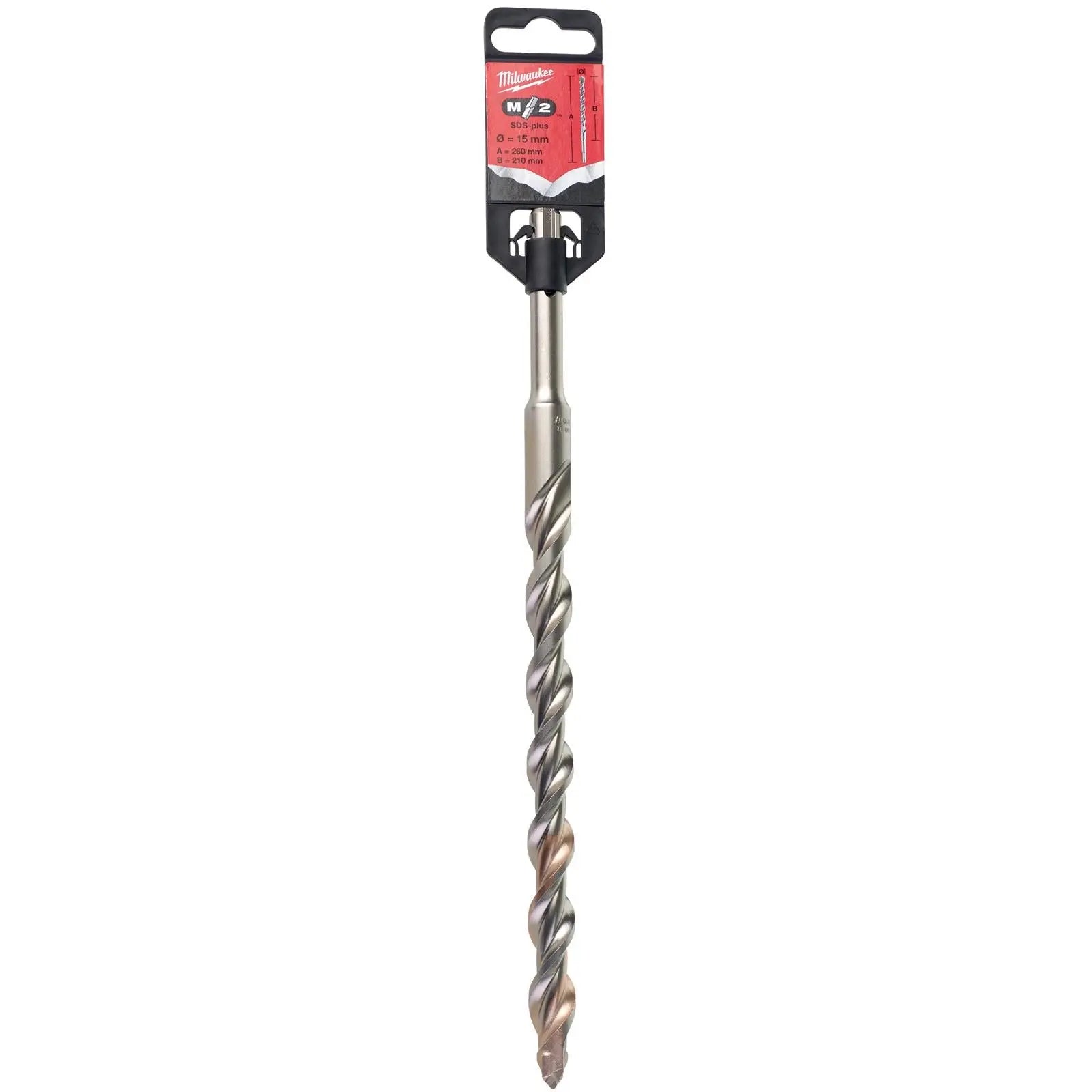 Milwaukee SDS Plus M2 Hammer Drill Bits 2 Cut 3-26 mm Diameter 