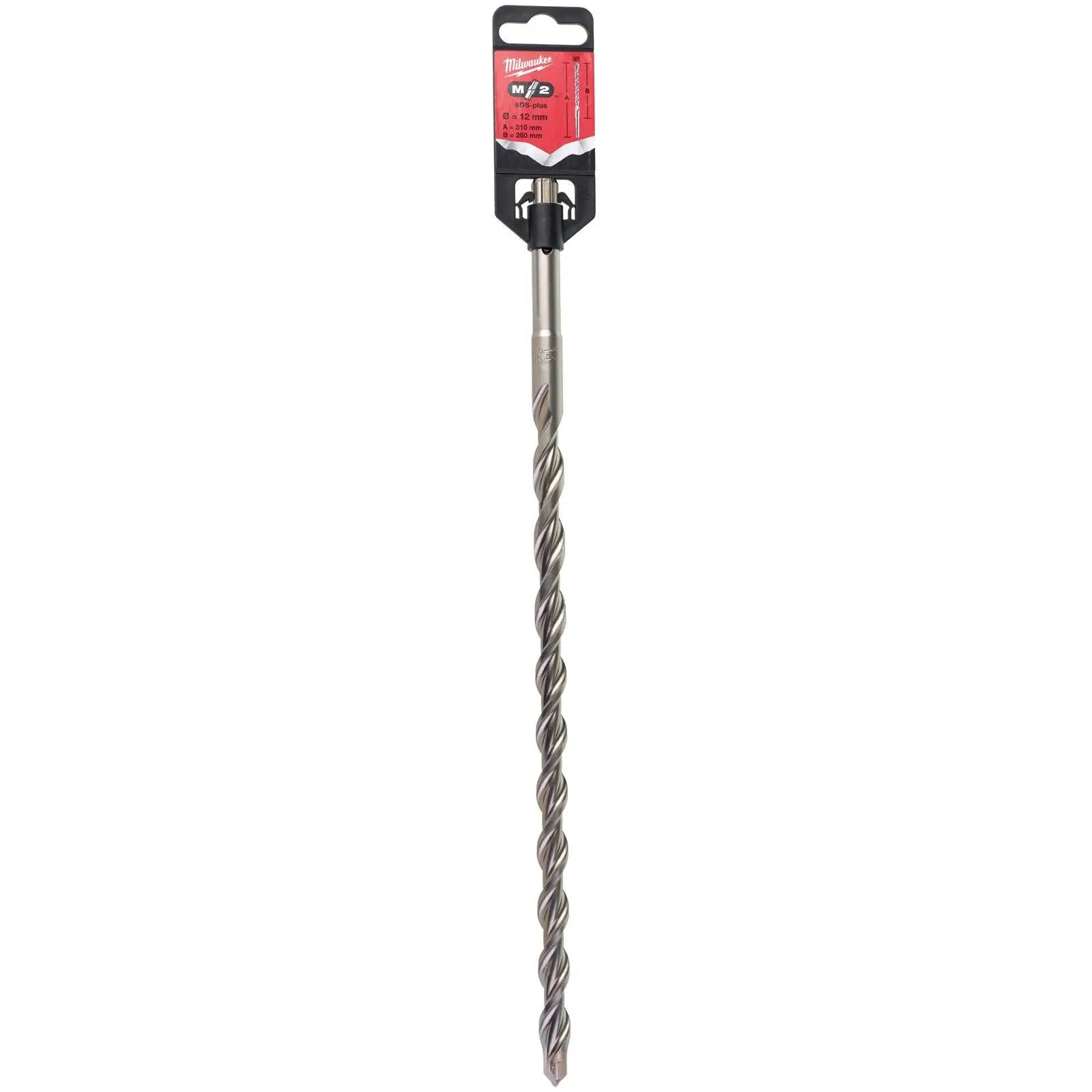Milwaukee SDS Plus M2 Hammer Drill Bits 2 Cut 3-26 mm Diameter 