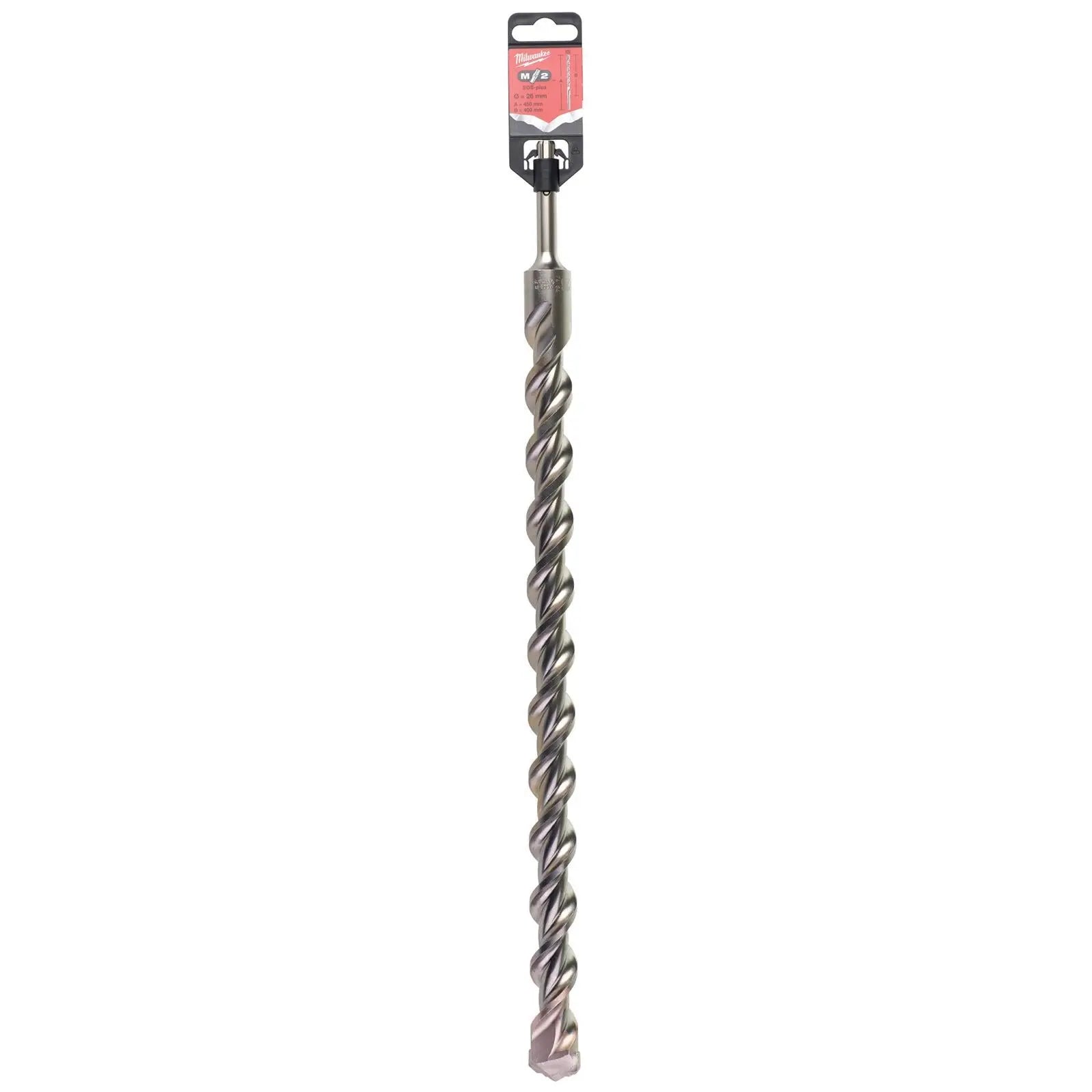 Milwaukee SDS Plus M2 Hammer Drill Bits 2 Cut 3-26 mm Diameter 
