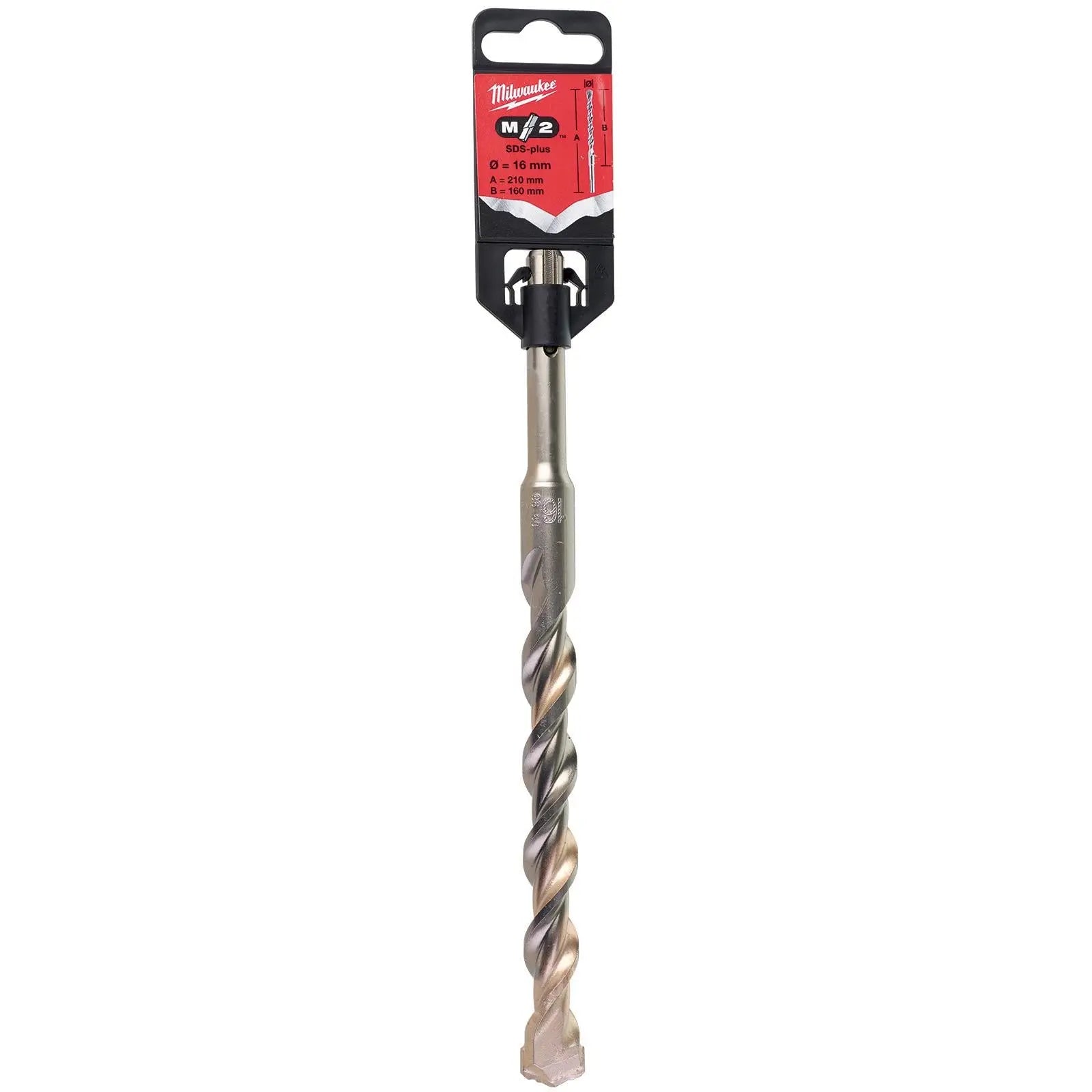 Milwaukee SDS Plus M2 Hammer Drill Bits 2 Cut 3-26 mm Diameter 