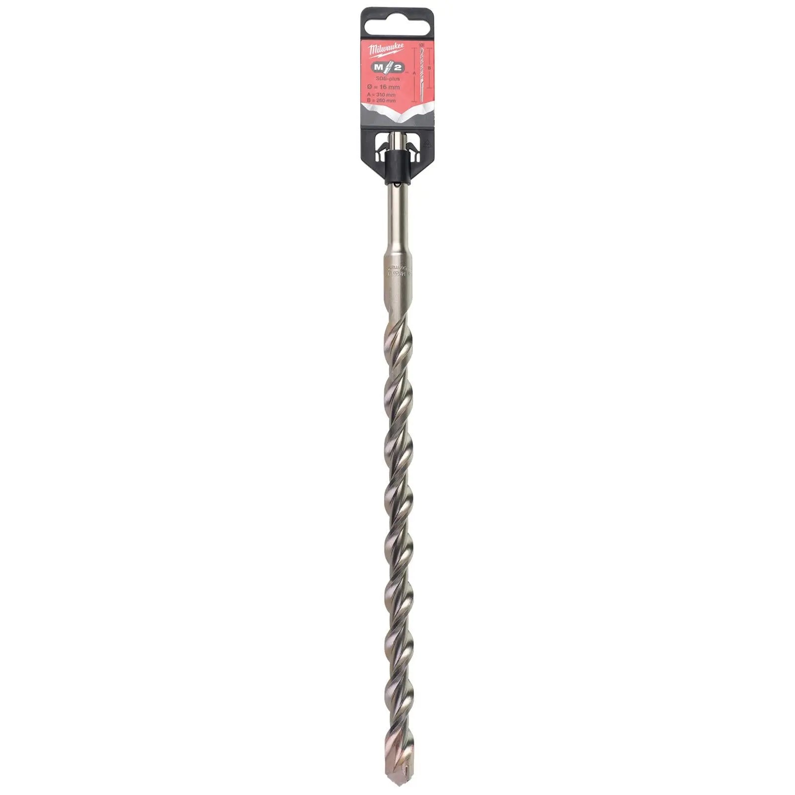 Milwaukee SDS Plus M2 Hammer Drill Bits 2 Cut 3-26 mm Diameter 