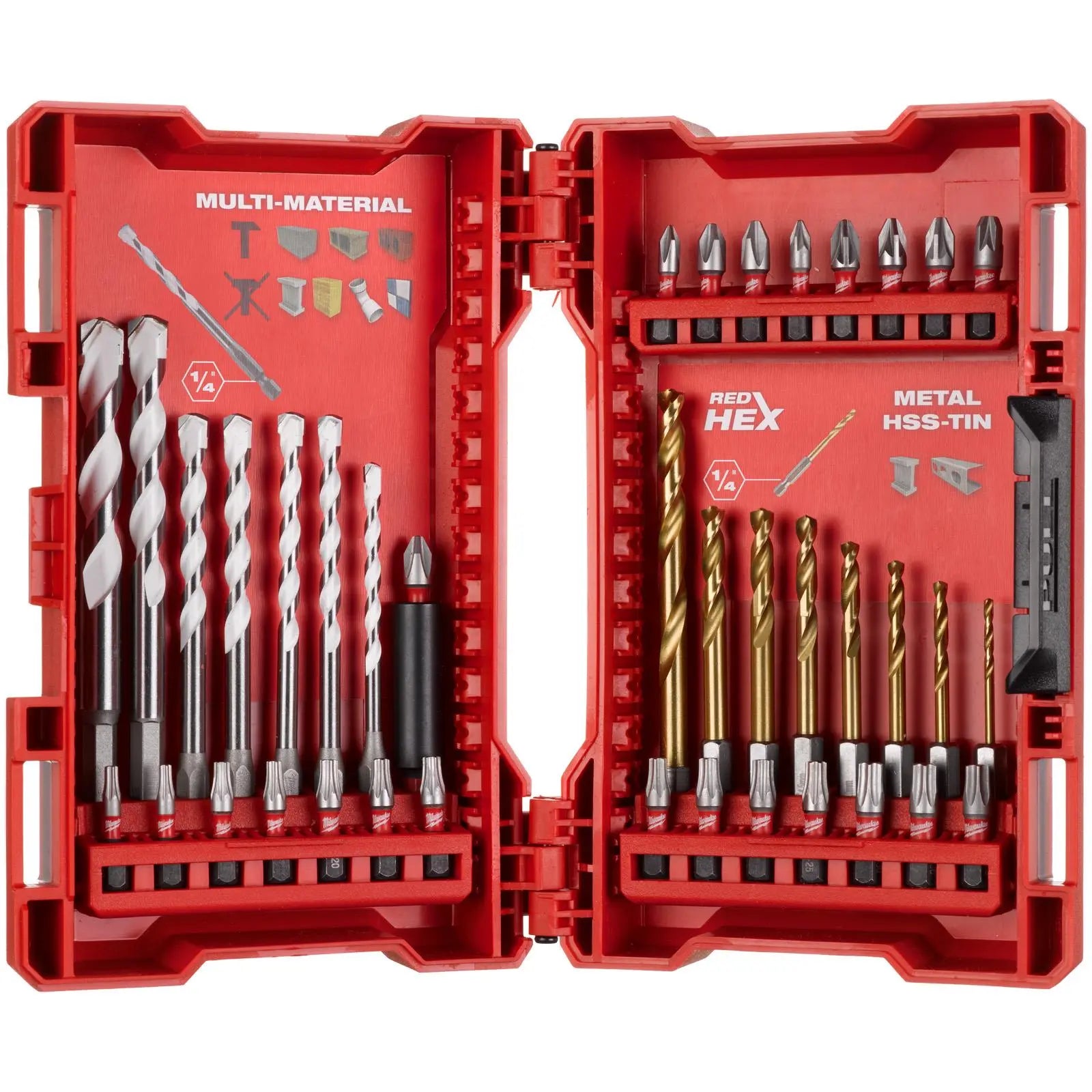 Milwaukee SHOCKWAVE Impact Duty Drill and Screwdriver Bit Set 39 Piece  White Rose Tools