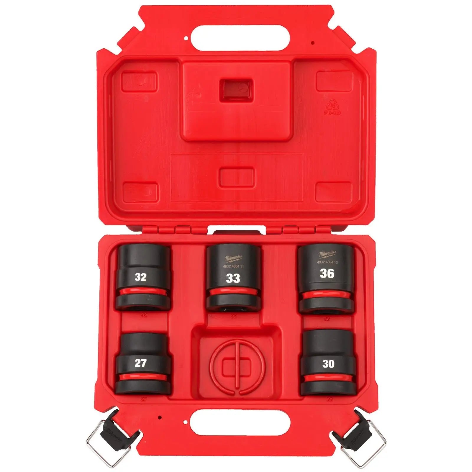 Milwaukee SHOCKWAVE Impact Socket Set 3/4" Drive 5 Piece 27-36mm  White Rose Tools