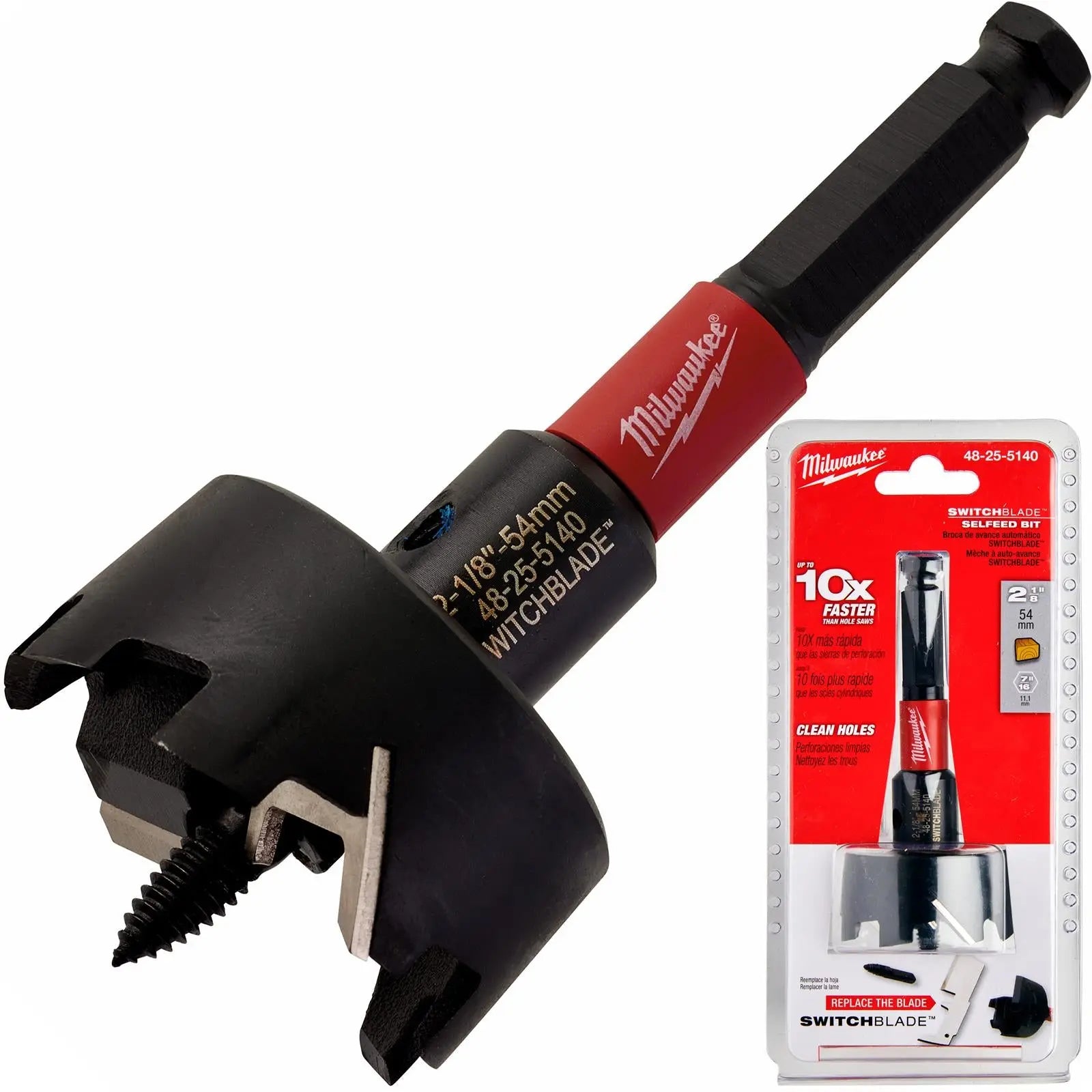 Milwaukee SWITCHBLADE Self Feed Forstner Wood Drill Bits 