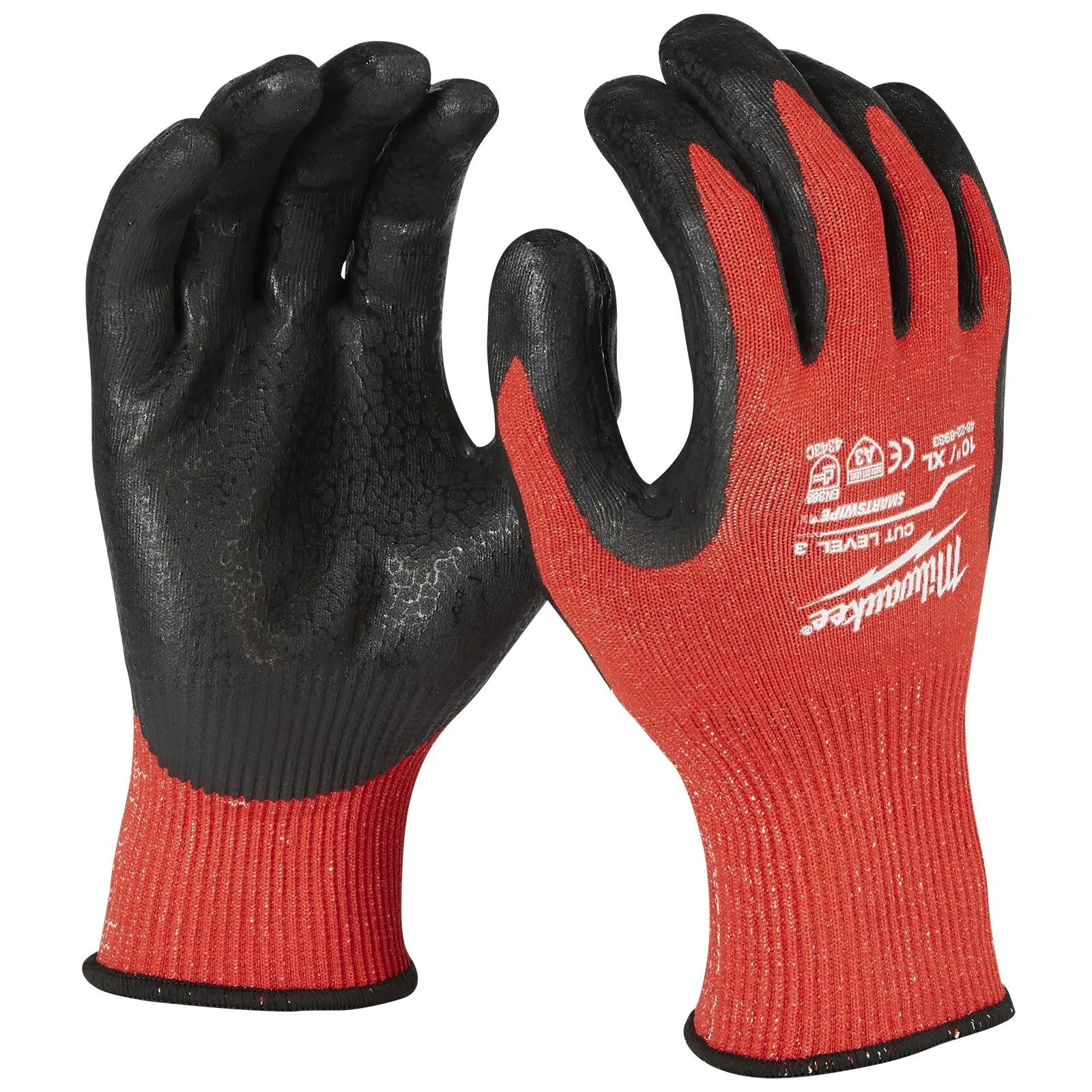 Milwaukee Safety Gloves Cut Level 3/C Dipped Glove Size 11 / XXL Extra Extra Large 